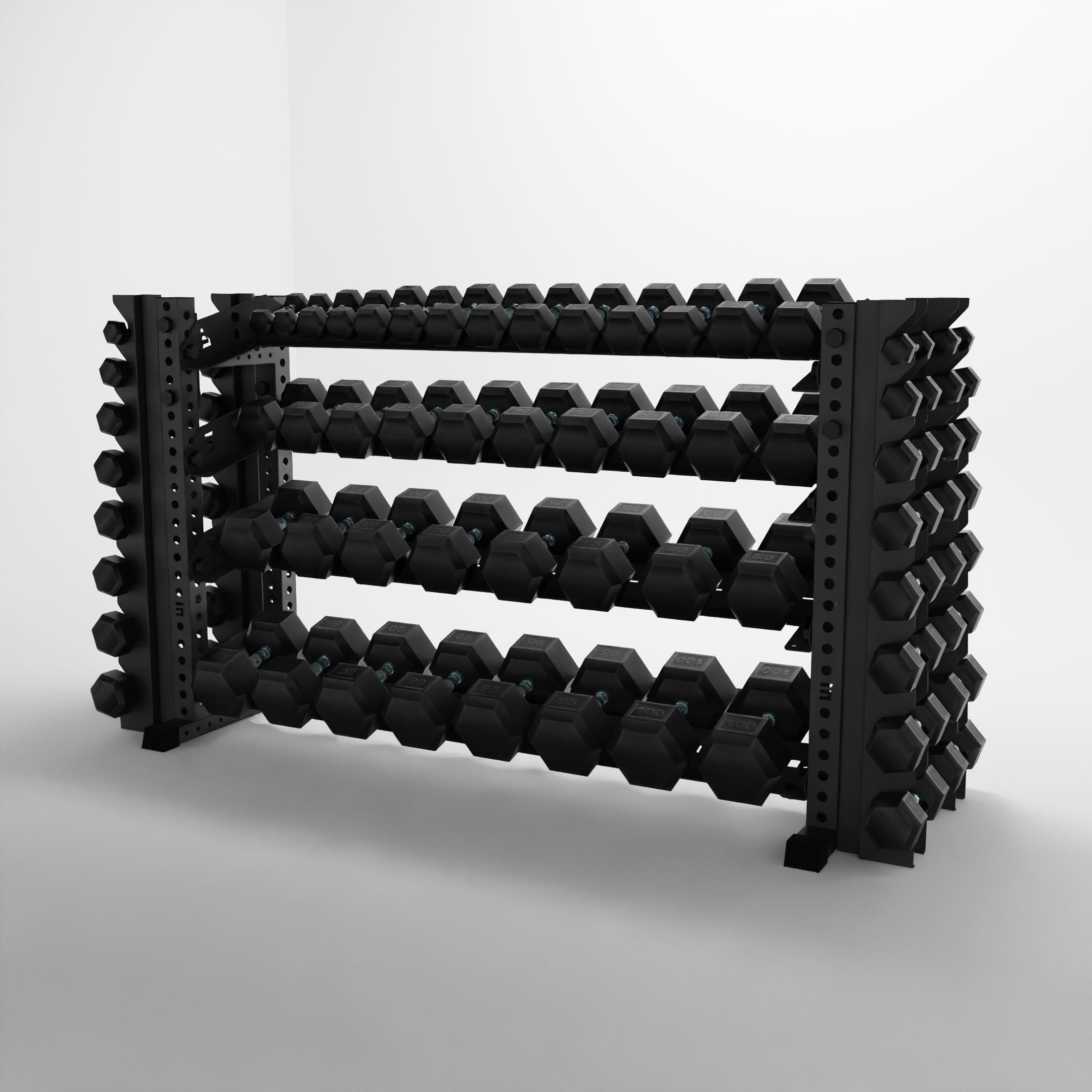 Alpha | 4-Tier Horizontal Rack | Double-Post