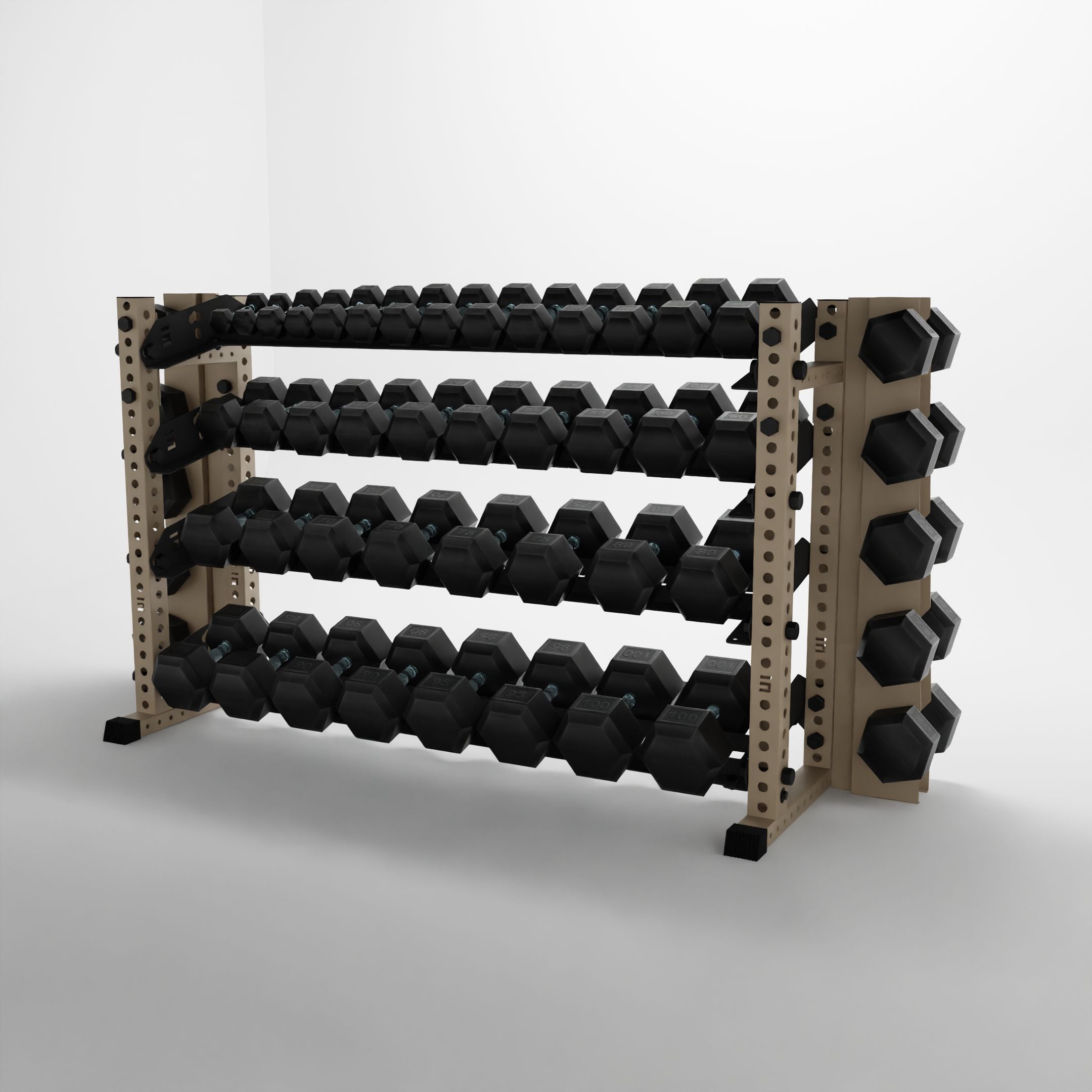 Alpha | 4-Tier Horizontal Rack | Double-Post
