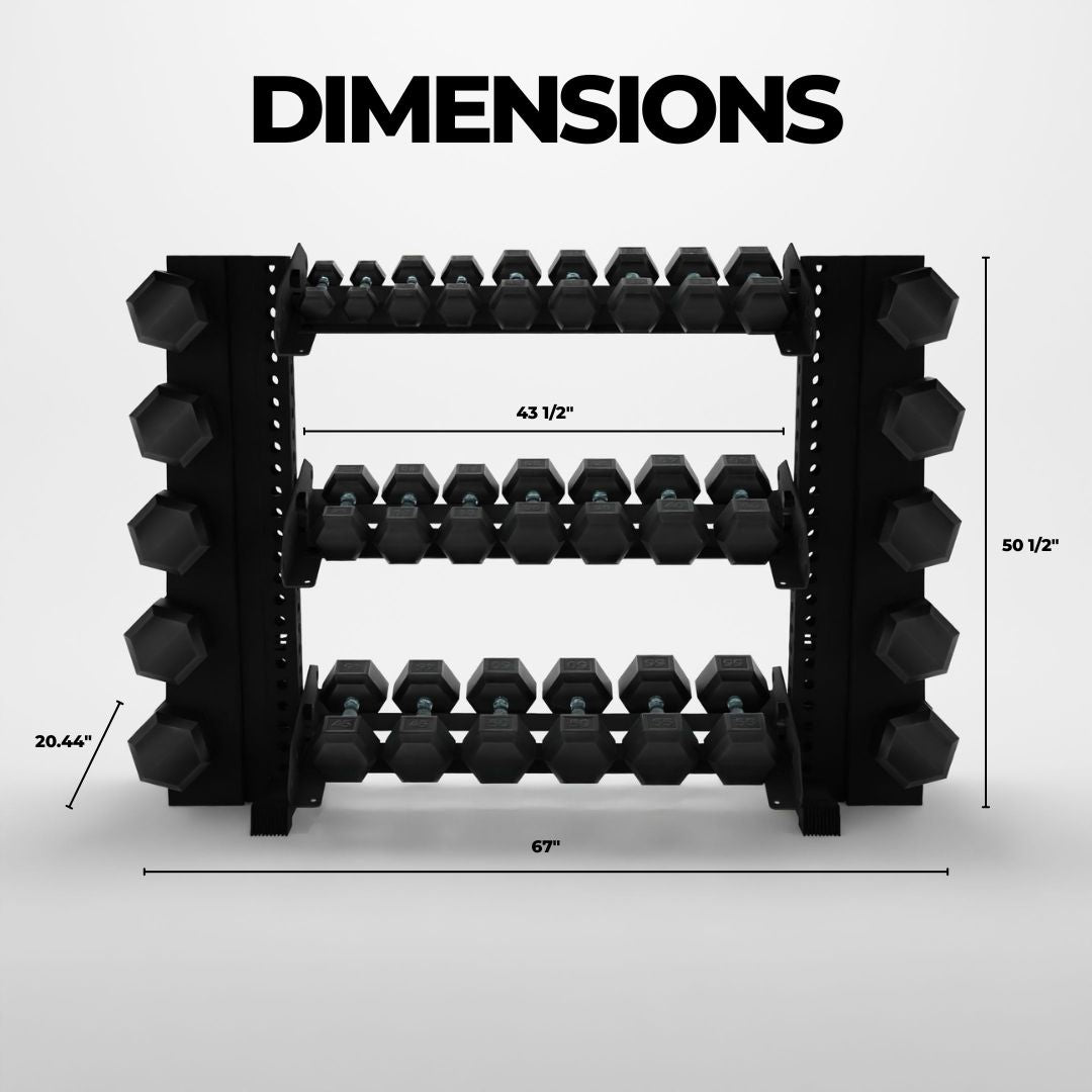 Alpha | 3-Tier Horizontal Rack