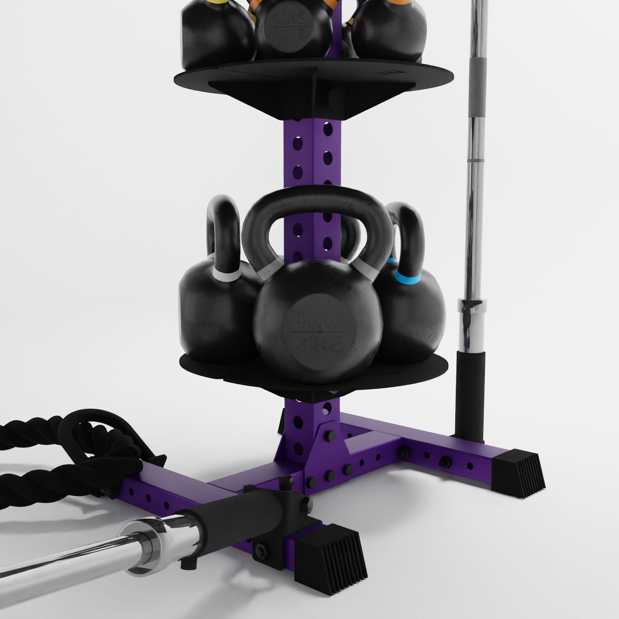 Alpha KB | Vertical Kettlebell Storage Rack