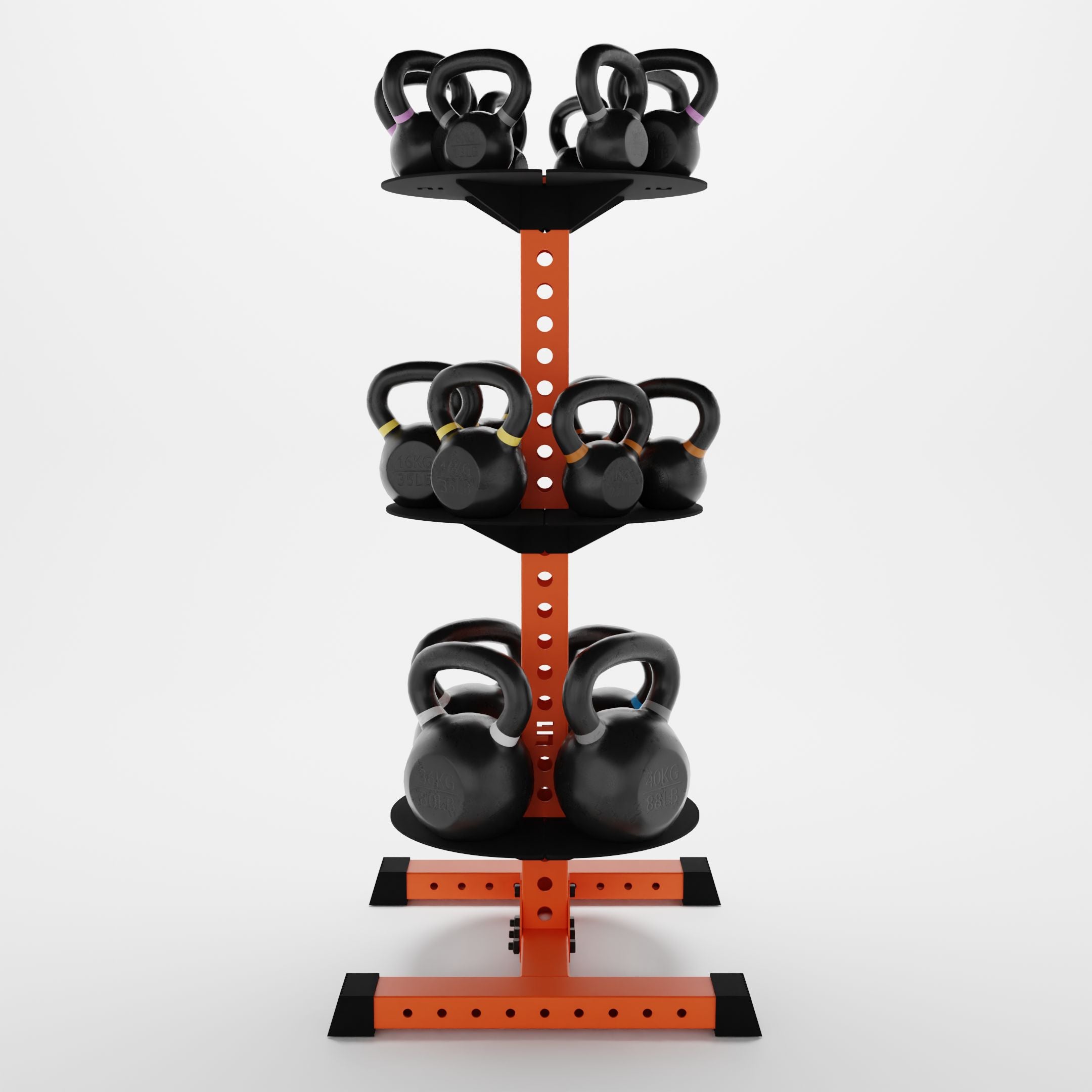 Alpha KB | Vertical Kettlebell Storage Rack