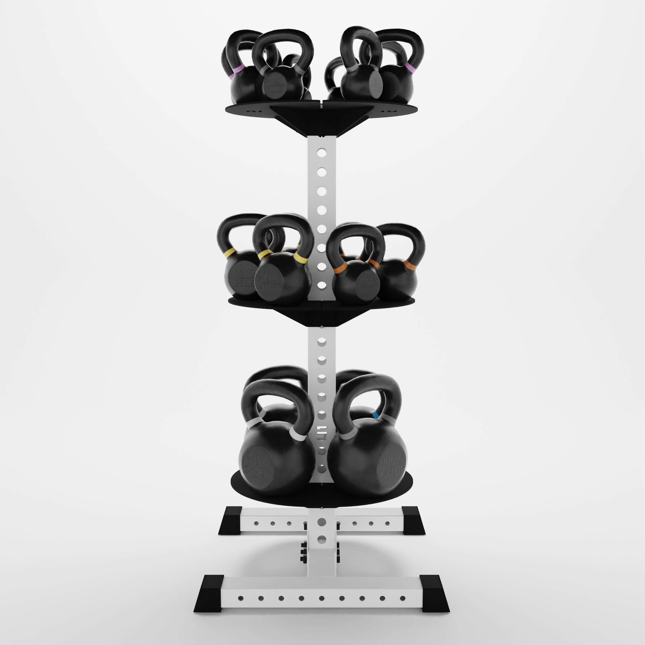 Alpha KB | Vertical Kettlebell Storage Rack