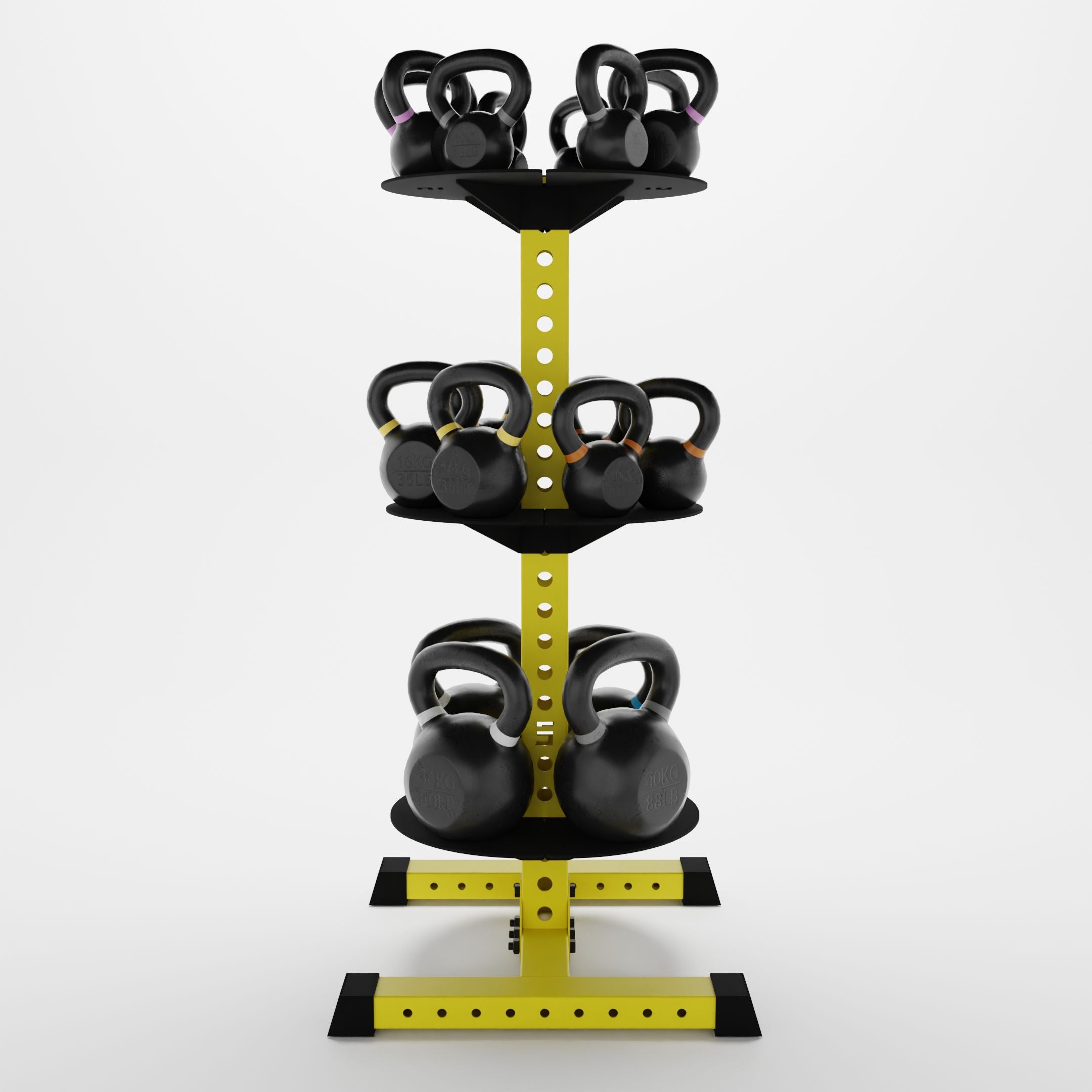 Alpha KB | Vertical Kettlebell Storage Rack