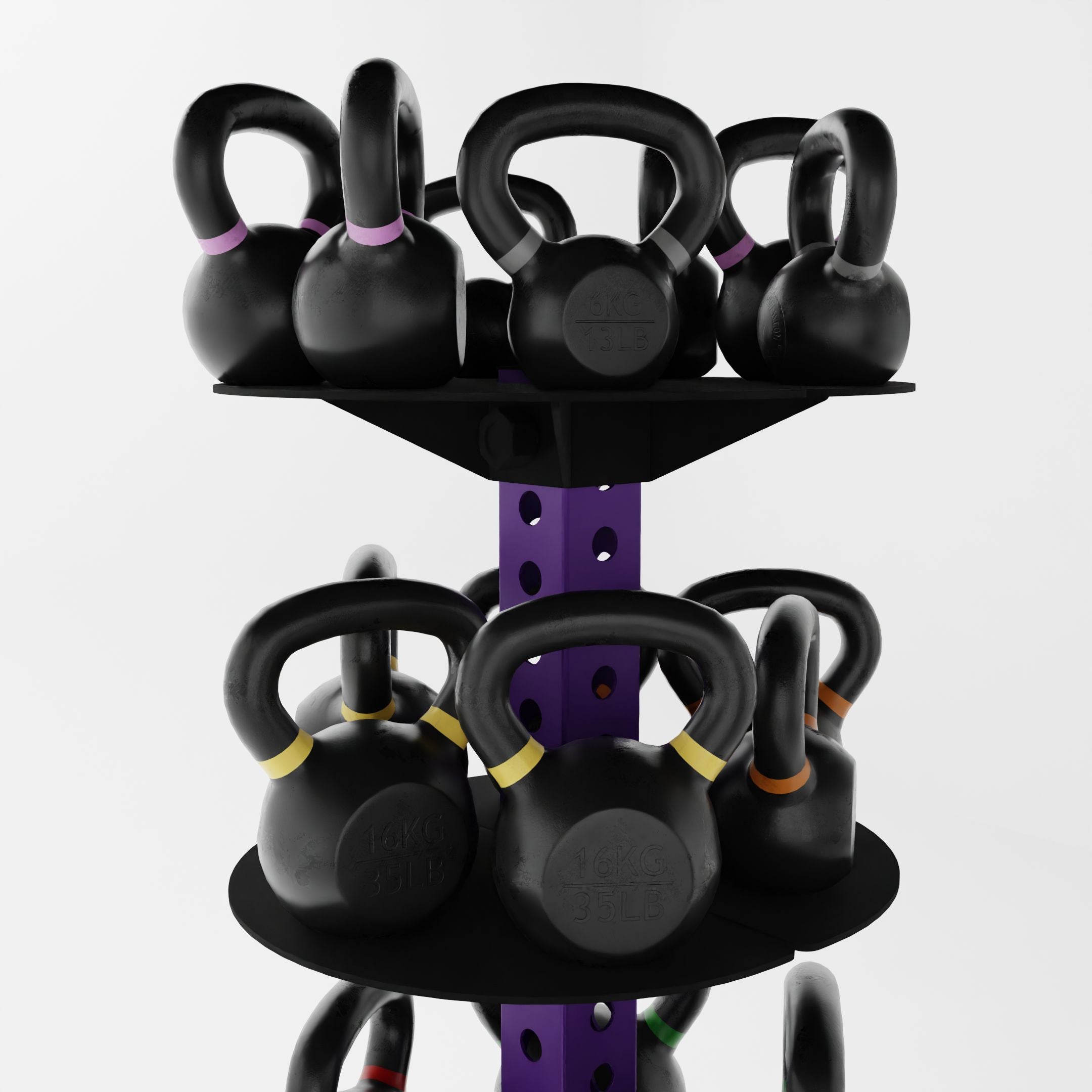Alpha KB | Vertical Kettlebell Storage Rack