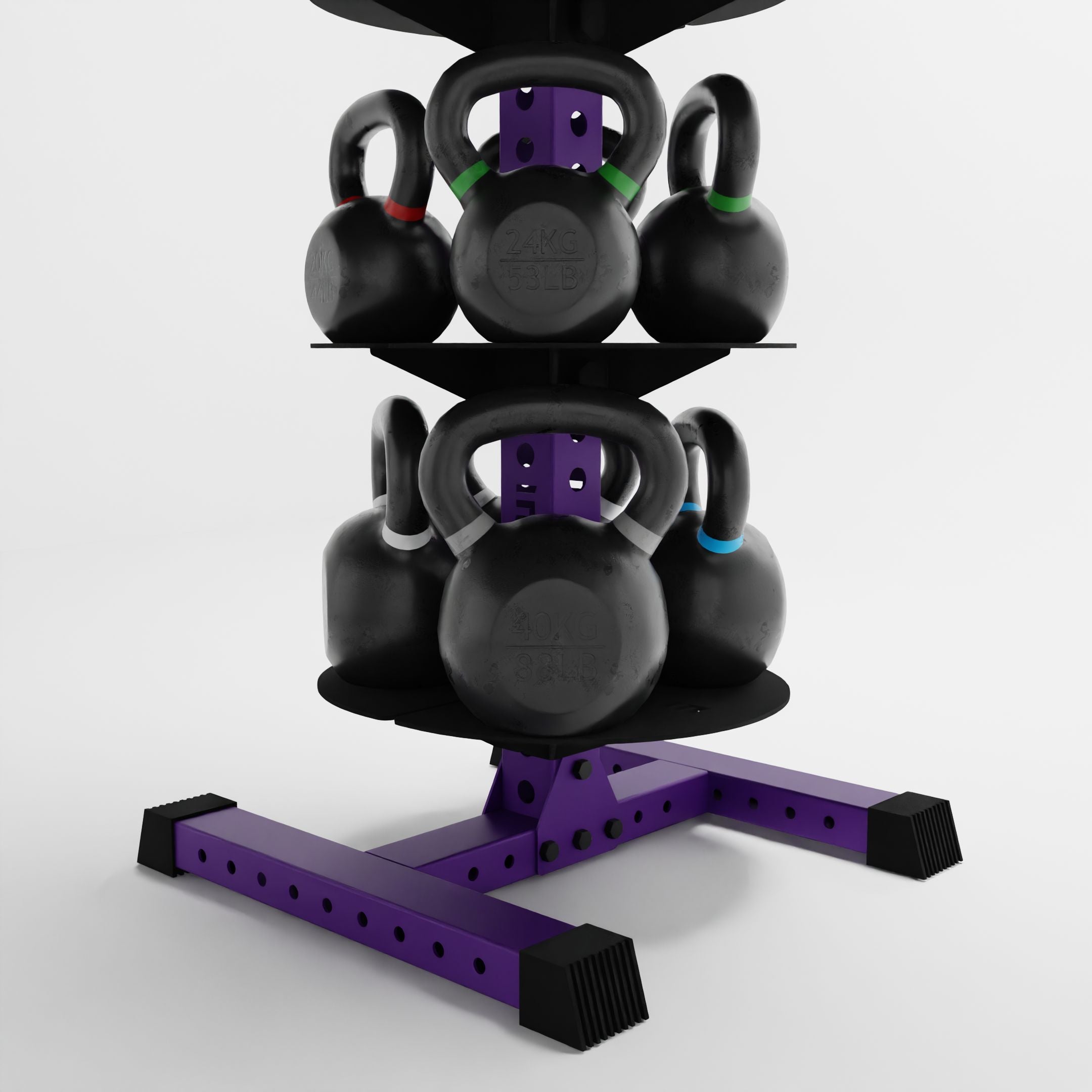 Alpha KB | Vertical Kettlebell Storage Rack
