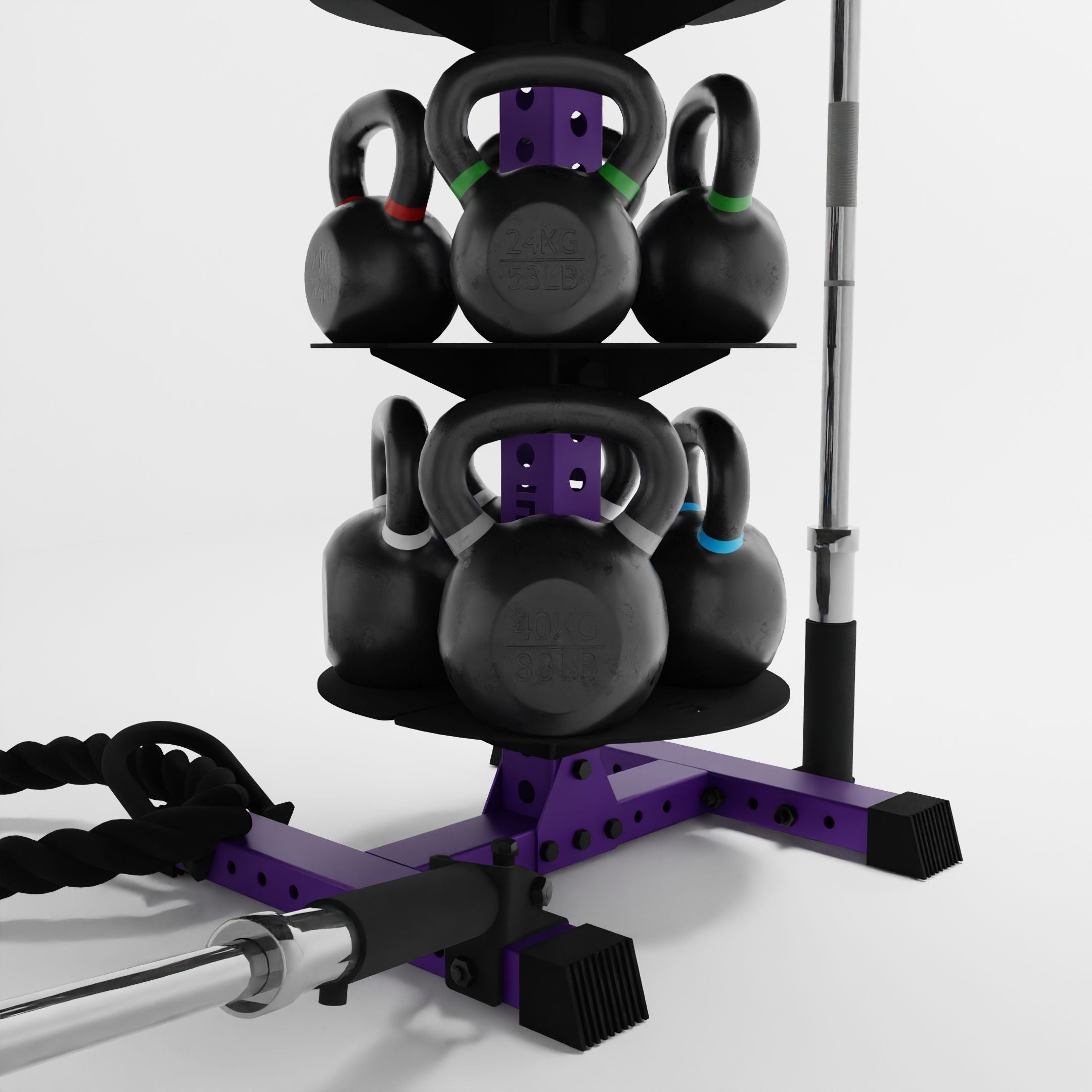 Alpha KB | Vertical Kettlebell Storage Rack