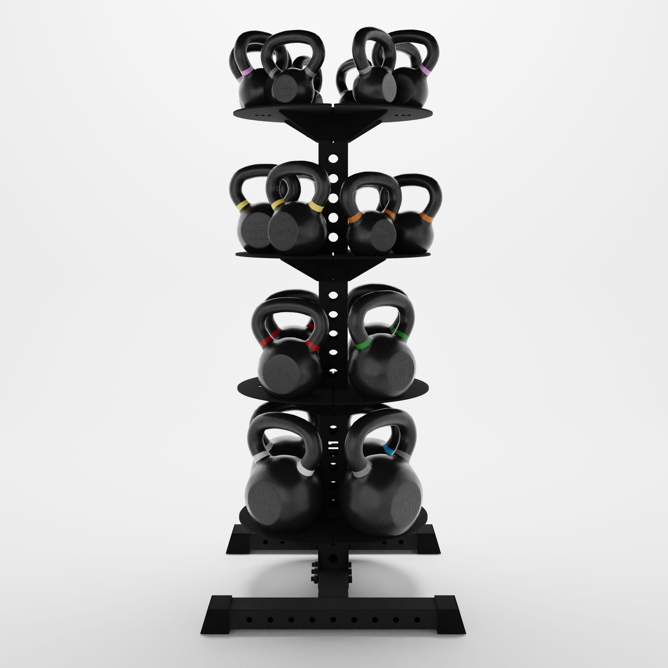 Alpha KB | Vertical Kettlebell Storage Rack