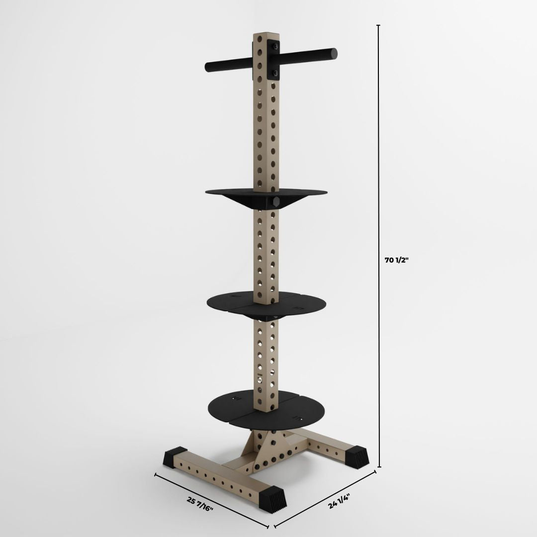 Delta PK | Vertical Hybrid Plate and Kettlebell Storage Rack