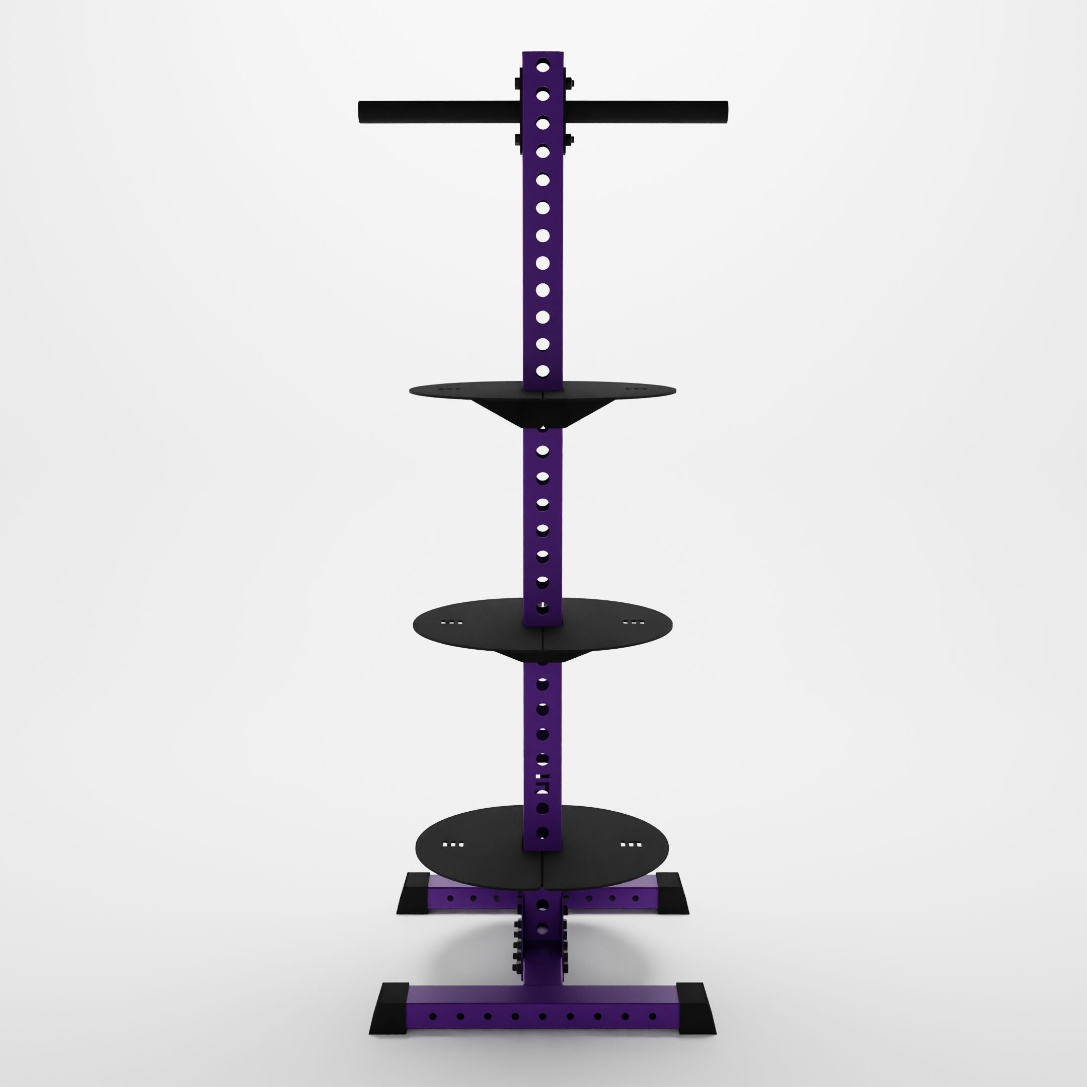 Delta PK | 4-Tier Vertical Hybrid Plate and Kettlebell Storage Rack