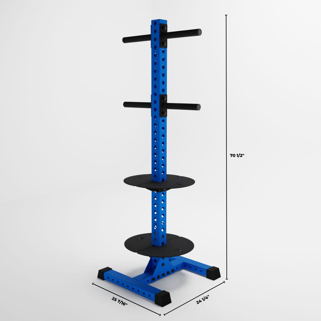 Delta PK | Vertical Hybrid Plate and Kettlebell Storage Rack