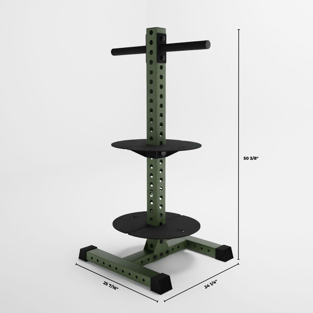 Alpha PK | Vertical Hybrid Plate and Kettlebell Storage Rack