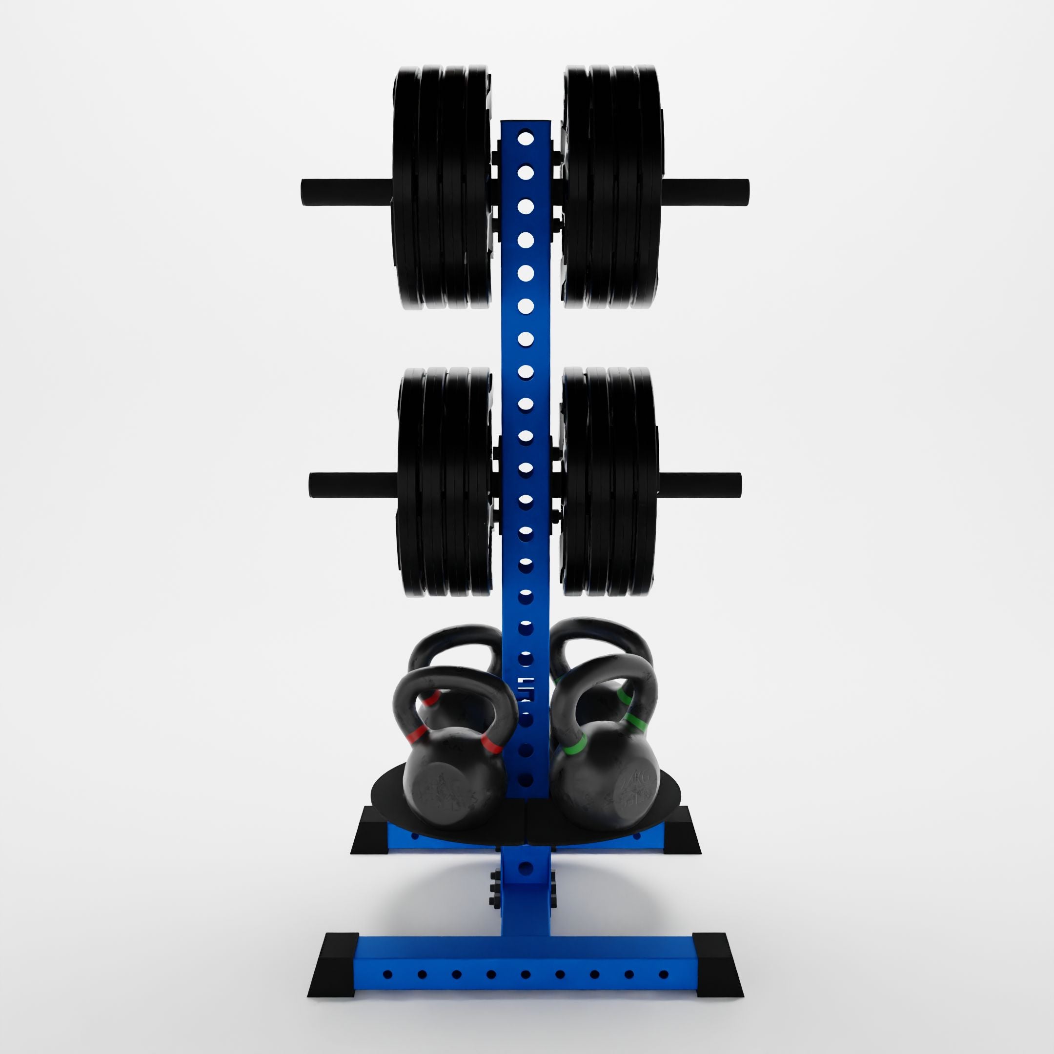 Alpha PK | Vertical Hybrid Plate and Kettlebell Storage Rack