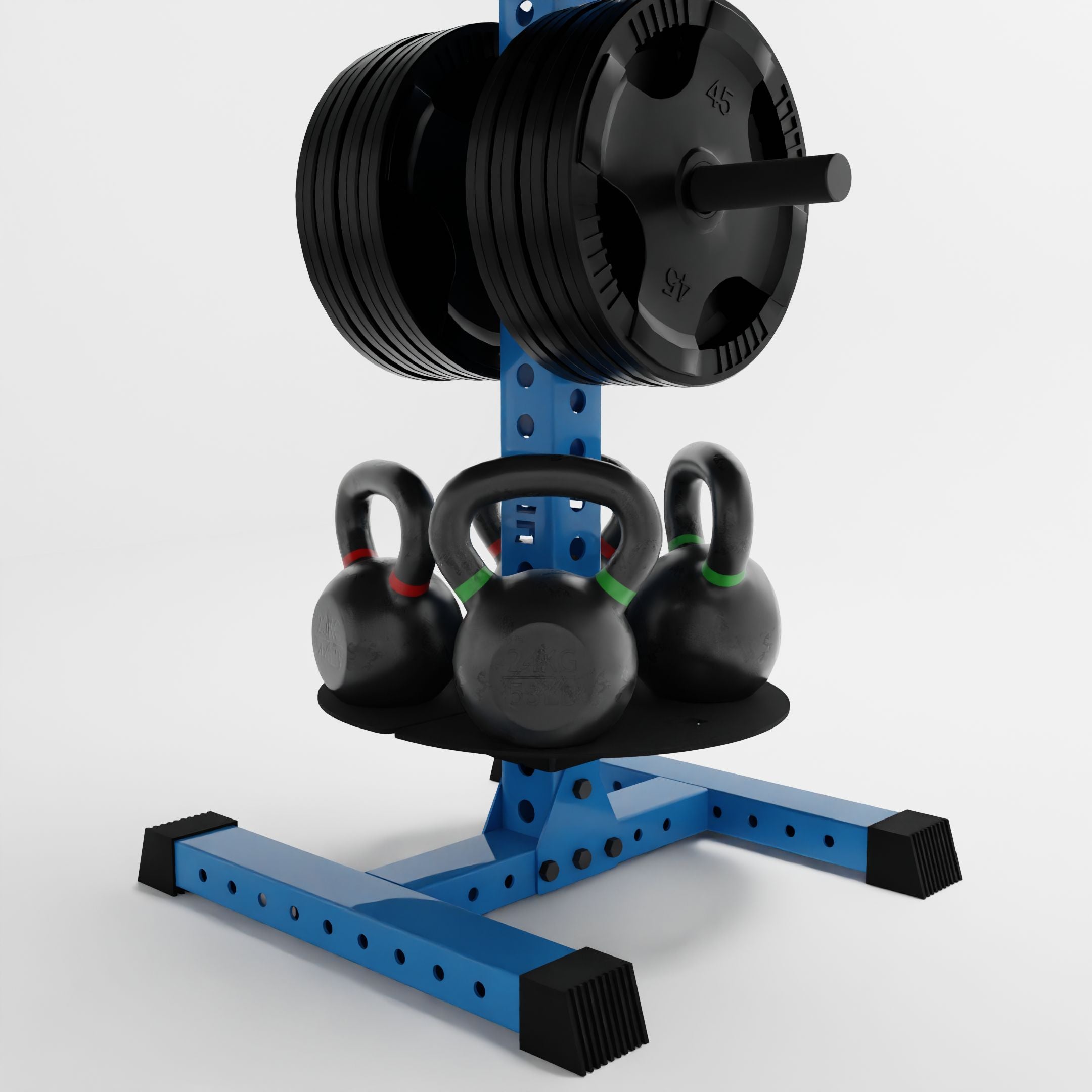 Alpha PK | Vertical Hybrid Plate and Kettlebell Storage Rack