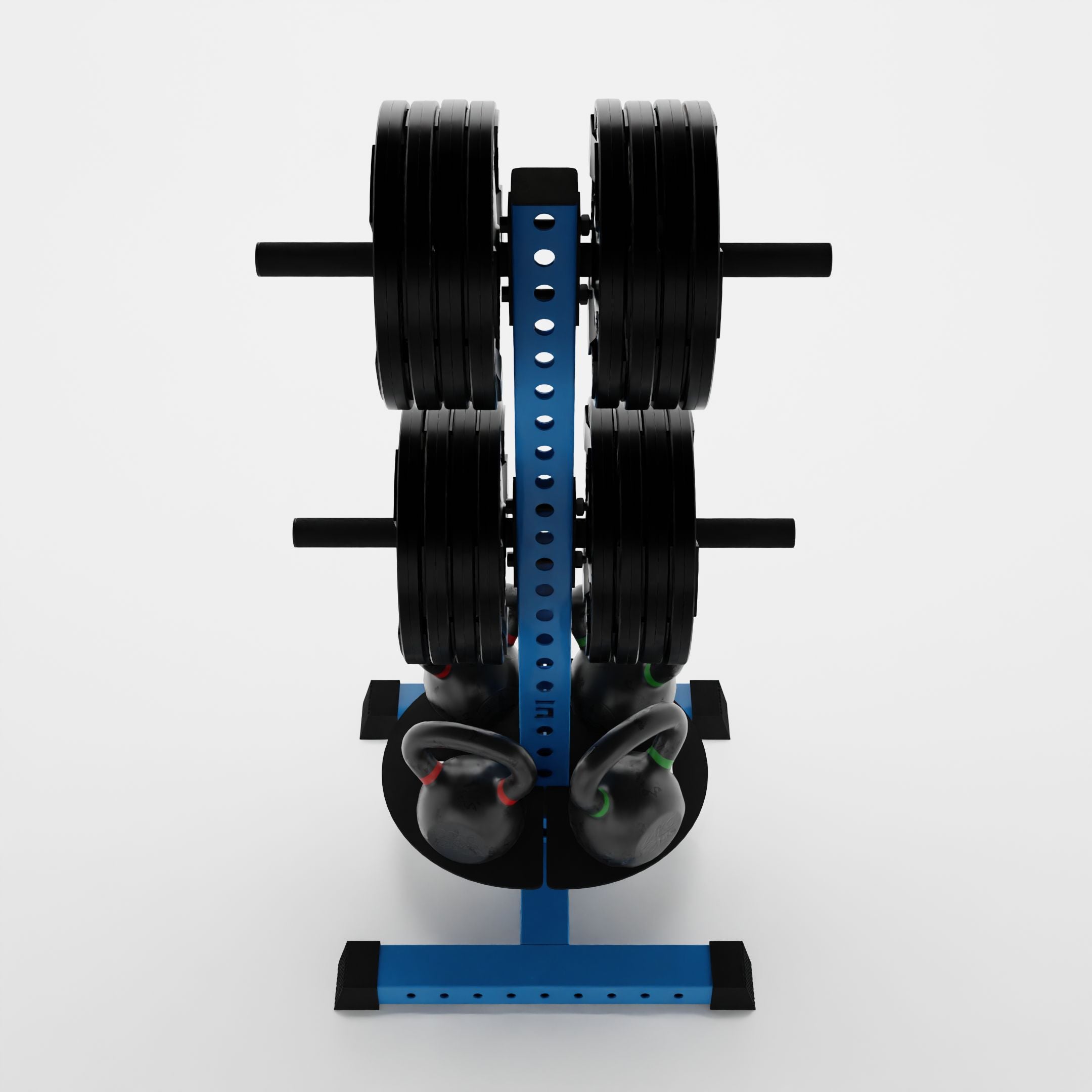 Alpha PK | Vertical Hybrid Plate and Kettlebell Storage Rack