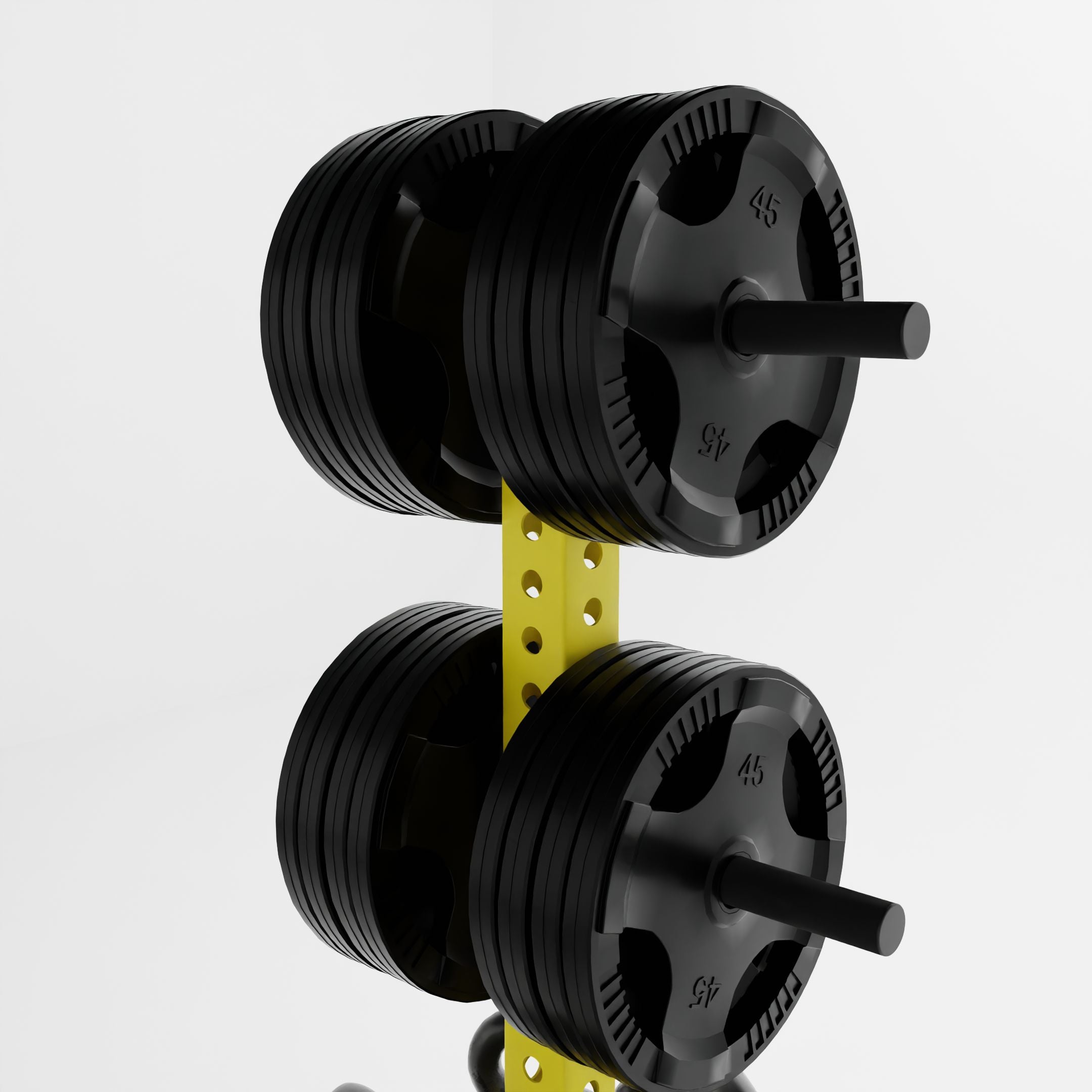 Alpha PK | Vertical Hybrid Plate and Kettlebell Storage Rack