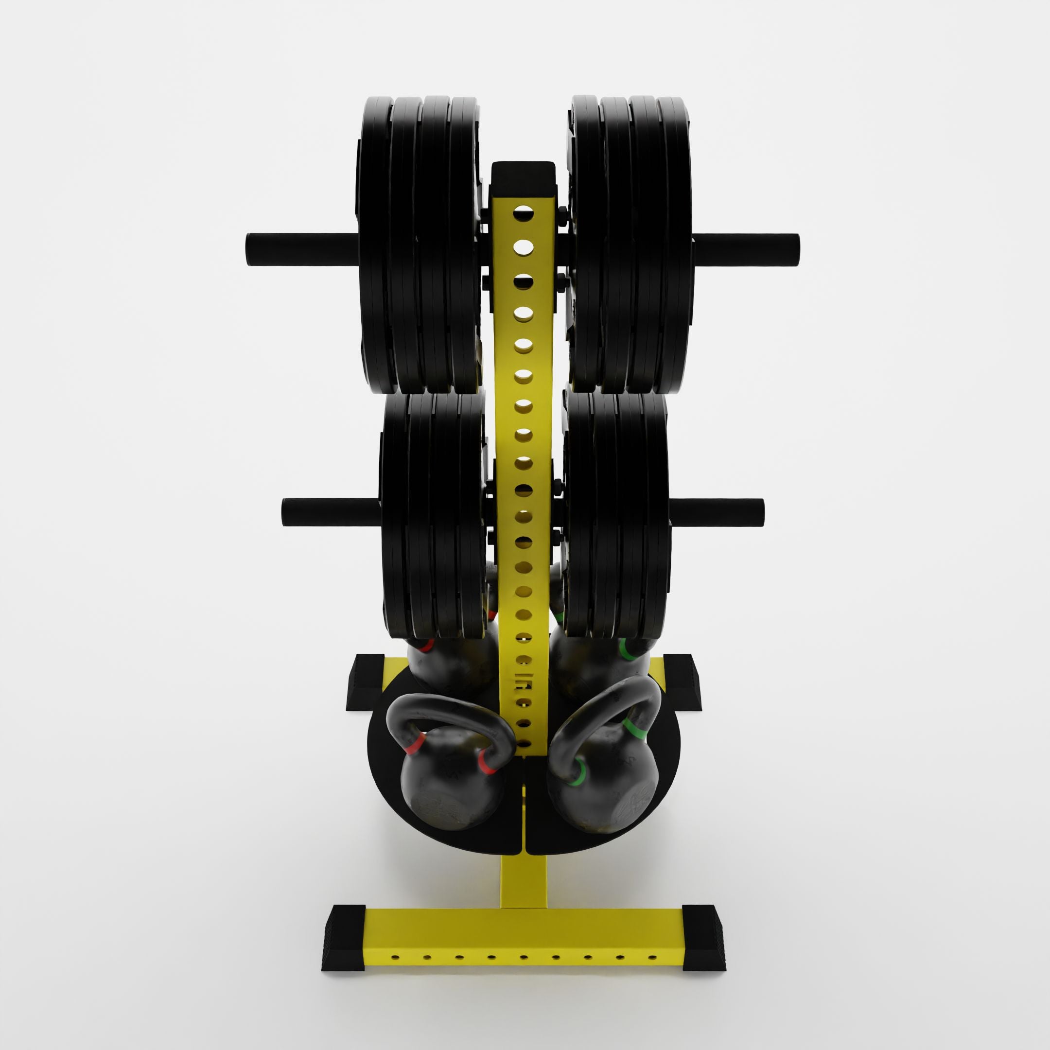 Alpha PK | Vertical Hybrid Plate and Kettlebell Storage Rack