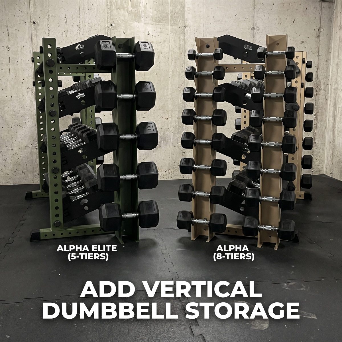Alpha | 4-Tier Horizontal Rack | Double-Post