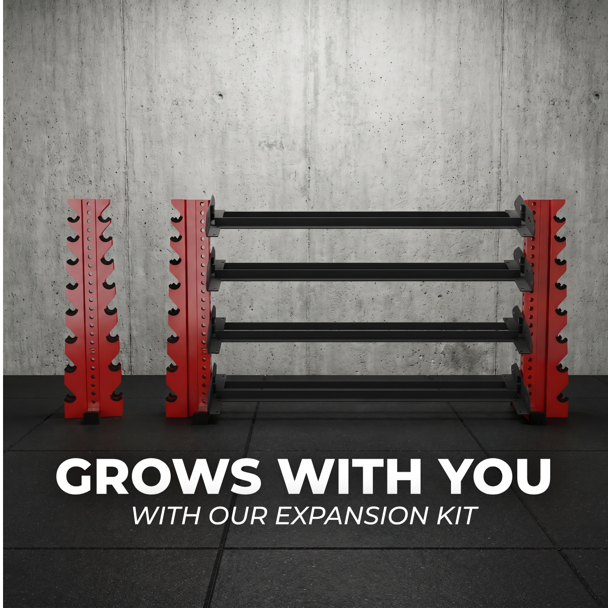 Alpha | 8-Tier Vertical Dumbbell Storage Rack