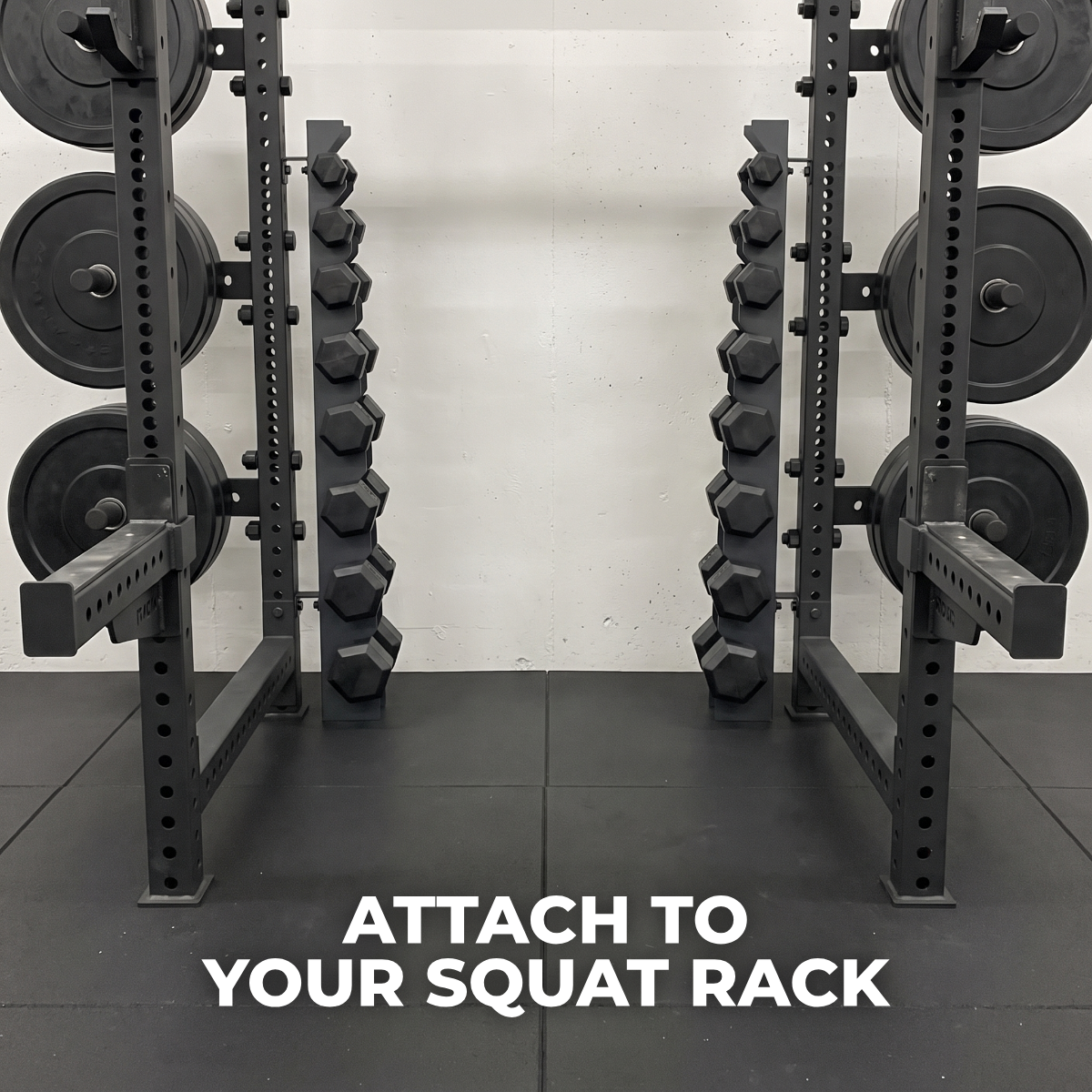 Alpha | 8-Tier Vertical Dumbbell Storage Wall/Rack Mount