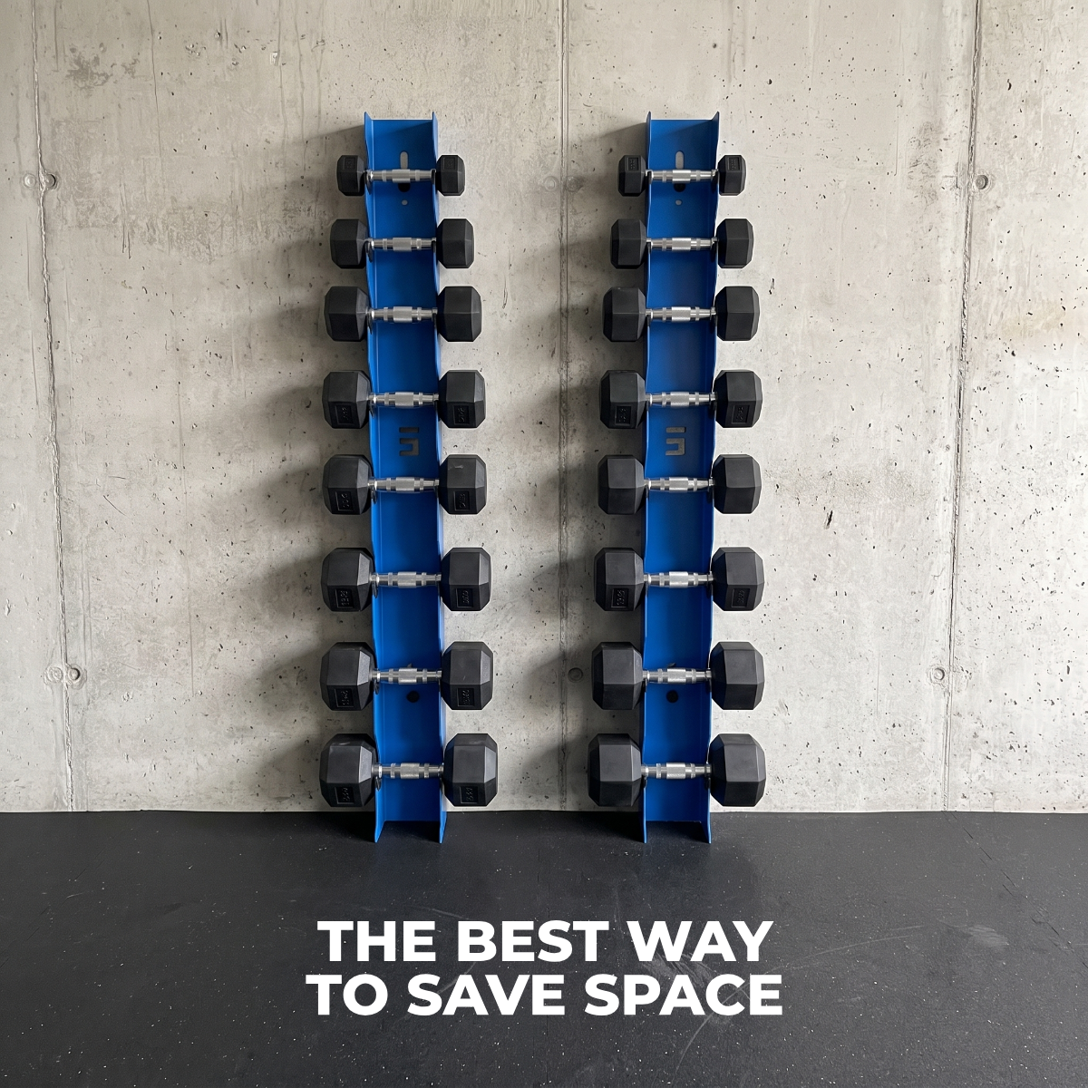 Alpha | 8-Tier Vertical Dumbbell Storage Wall/Rack Mount