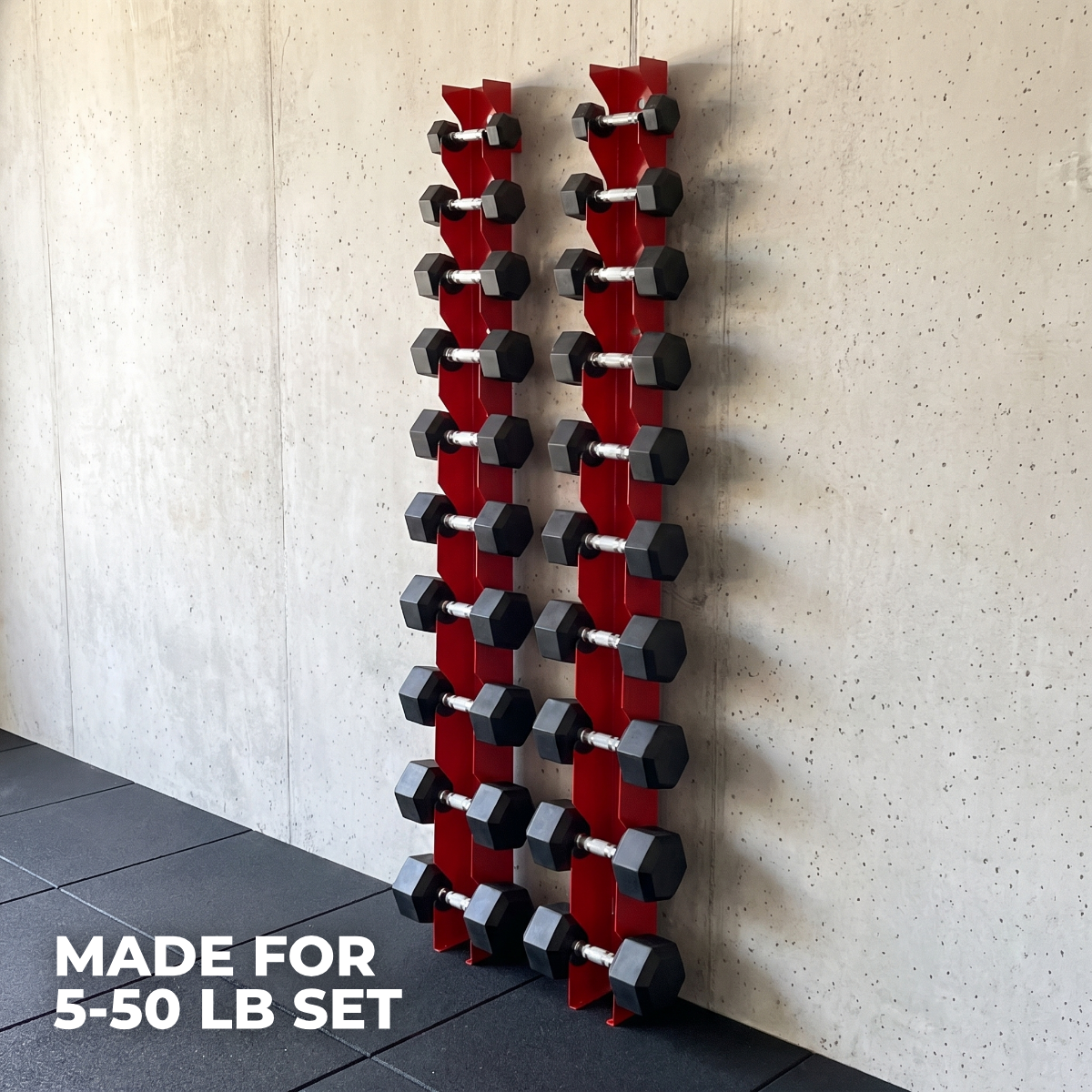 Delta | 10-Tier Vertical Dumbbell Storage Wall/Rack Mount