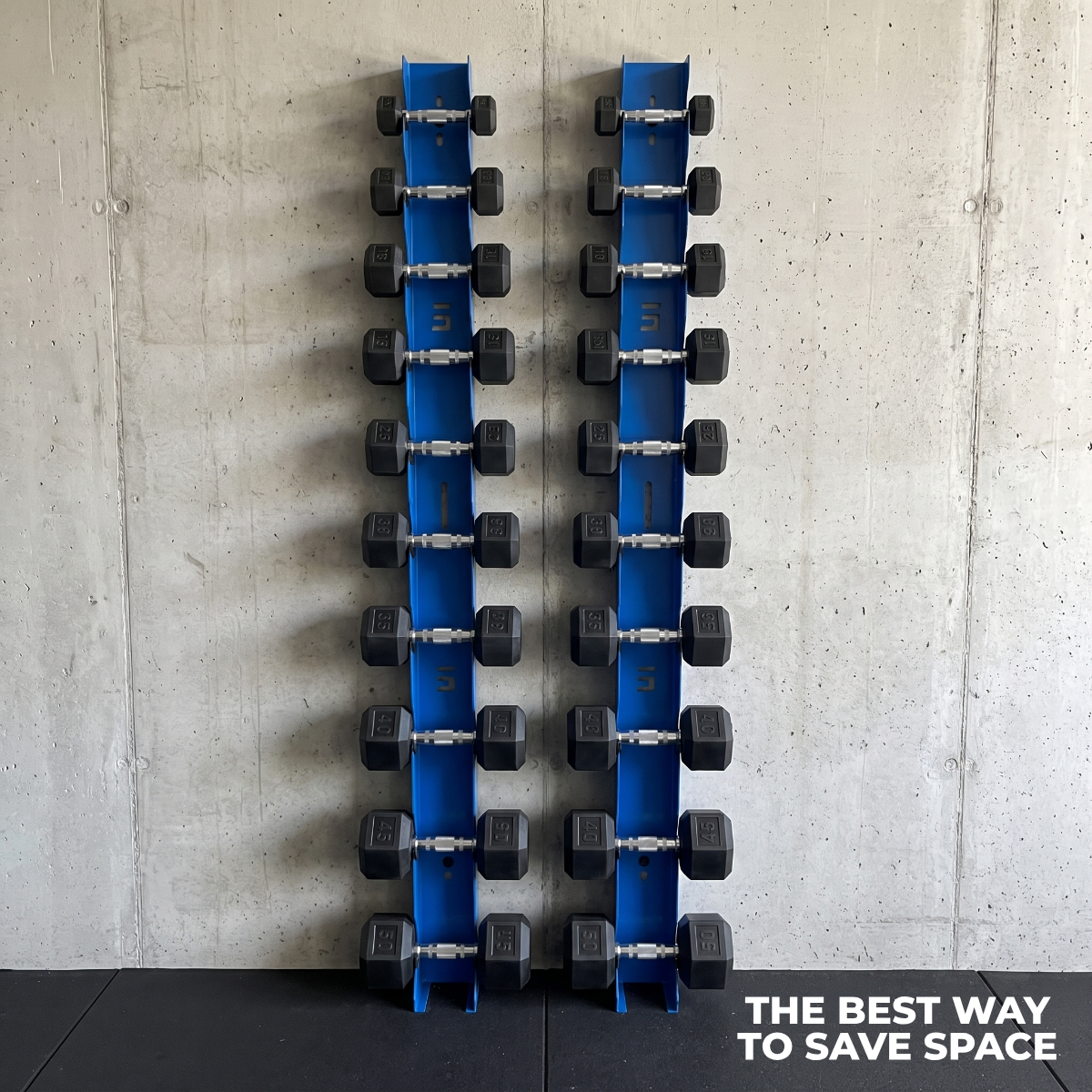 Delta | 10-Tier Vertical Dumbbell Storage Wall/Rack Mount