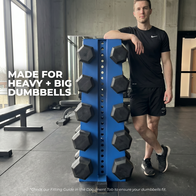 Alpha Elite | 5-Tier Vertical Dumbbell Storage Rack