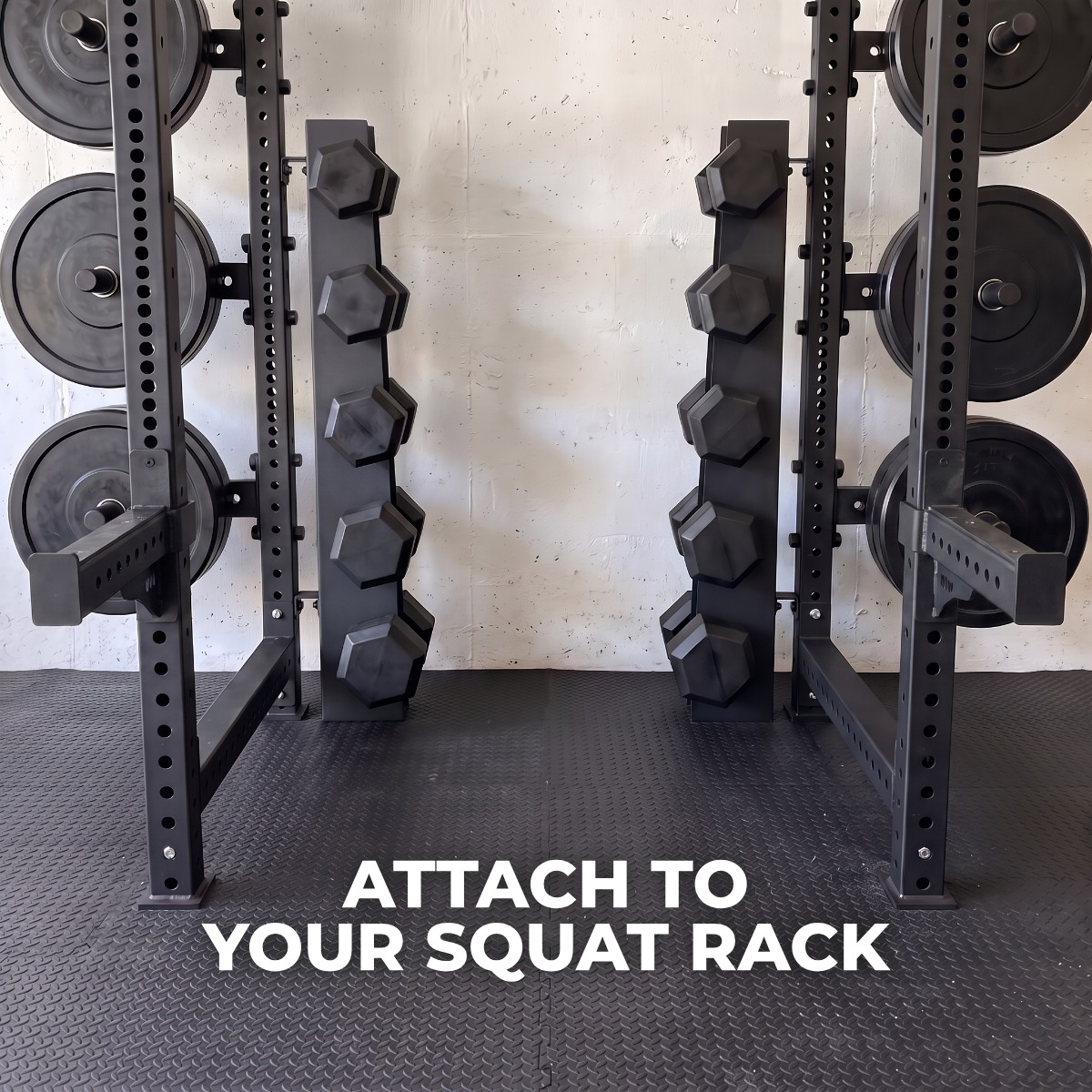 Alpha Elite | 5-Tier Vertical Dumbbell Storage Wall/Rack Mount