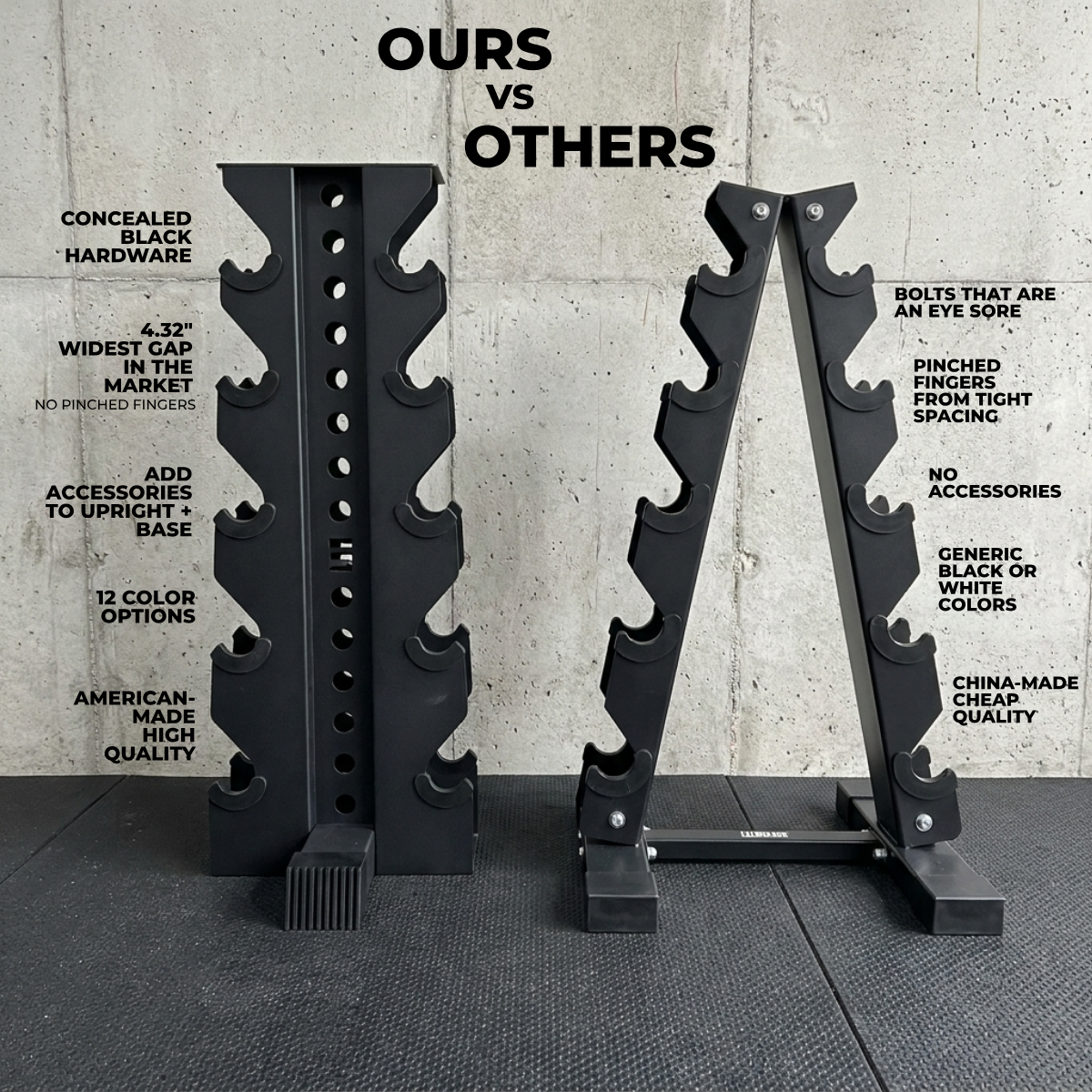 Bravo | 5-Tier Vertical Dumbbell Storage Rack