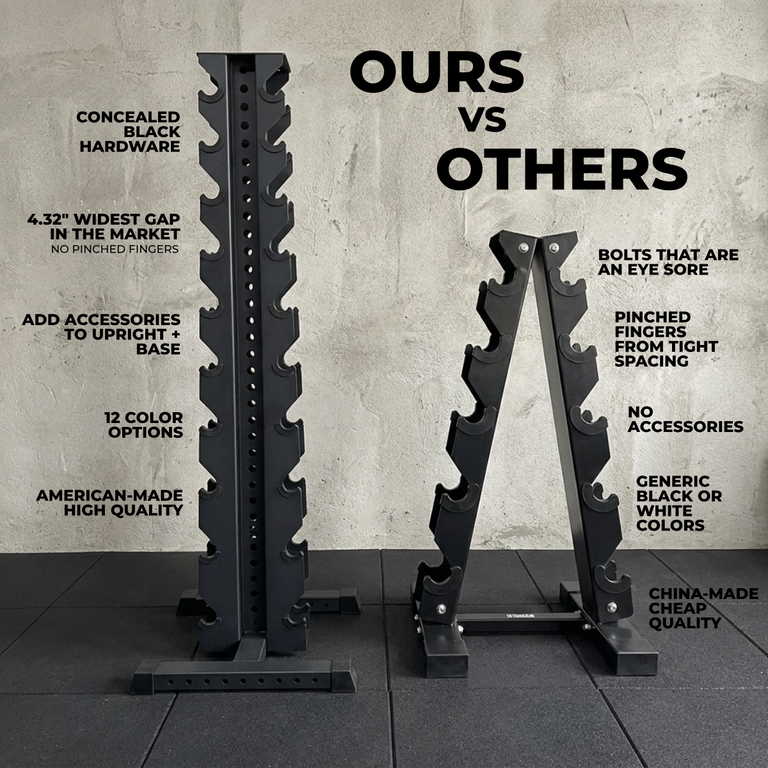 Delta | 10-Tier Vertical Dumbbell Storage Rack