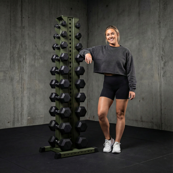 DELTA 10-TIER VERTICAL DUMBBELL RACK
