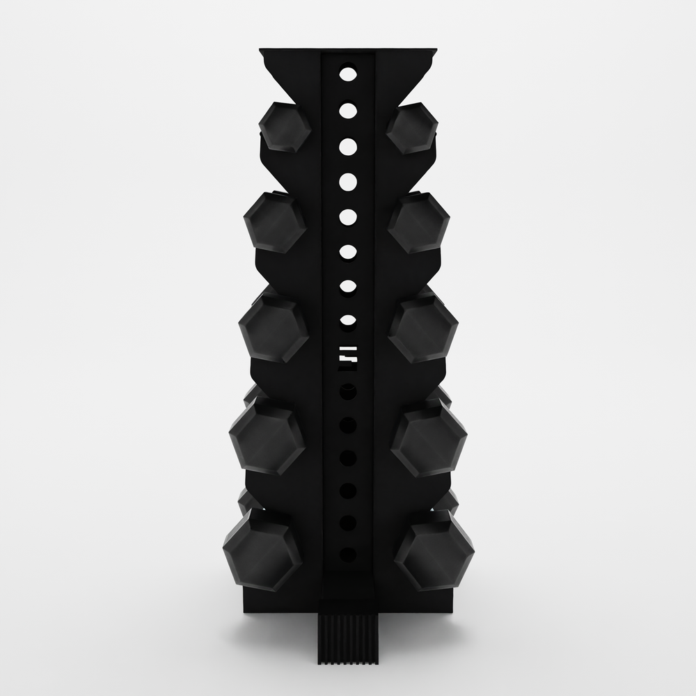 Custom Stackable Dumbll Rack 5-Tier Vertical Dumbbell Rack | Synergy Custom Fitness