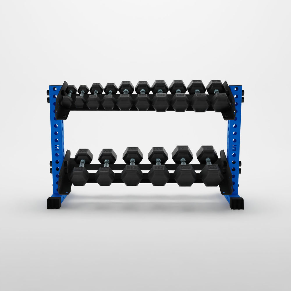 2-Tier Horizontal Dumbbell Rack | Synergy Custom Fitness