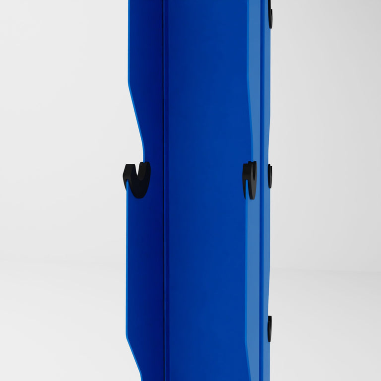 blue alpha elite vertical dumbbell storage rack middle profile