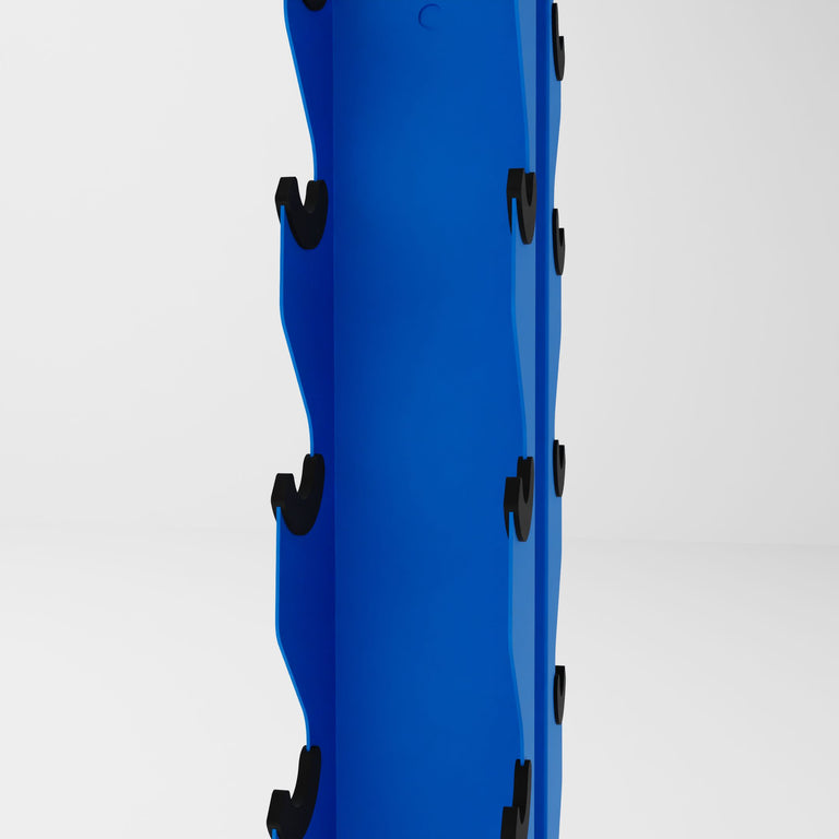 blue bravo 5-tier vertical dumbbell storage rack side view
