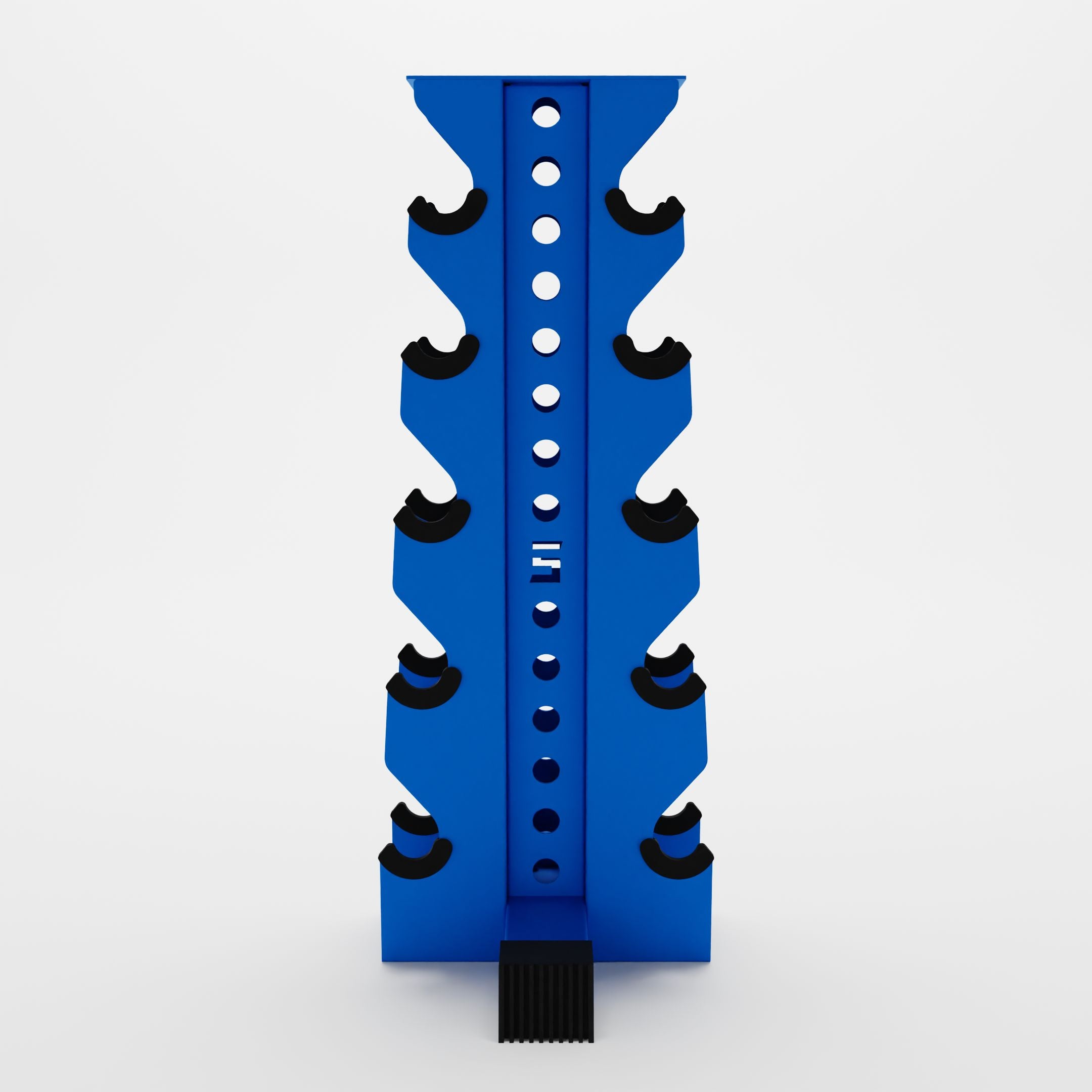 blue bravo 5-tier vertical dumbbell storage rack