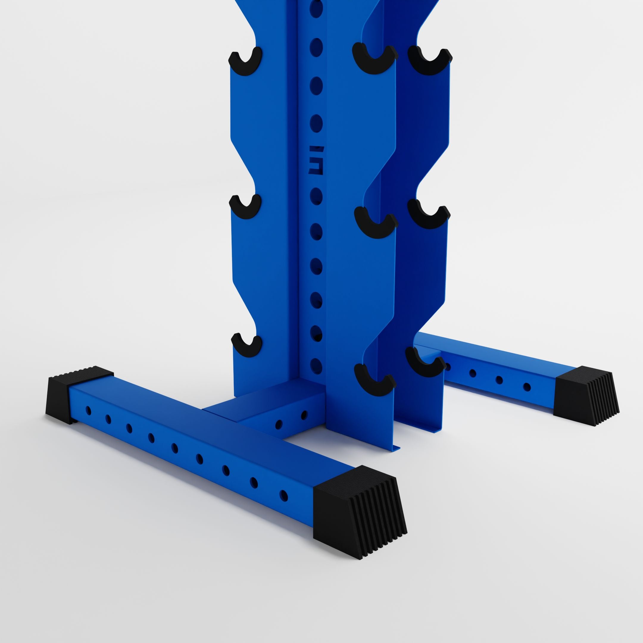 blue delta 10-tier vertical dumbbell storage rack base