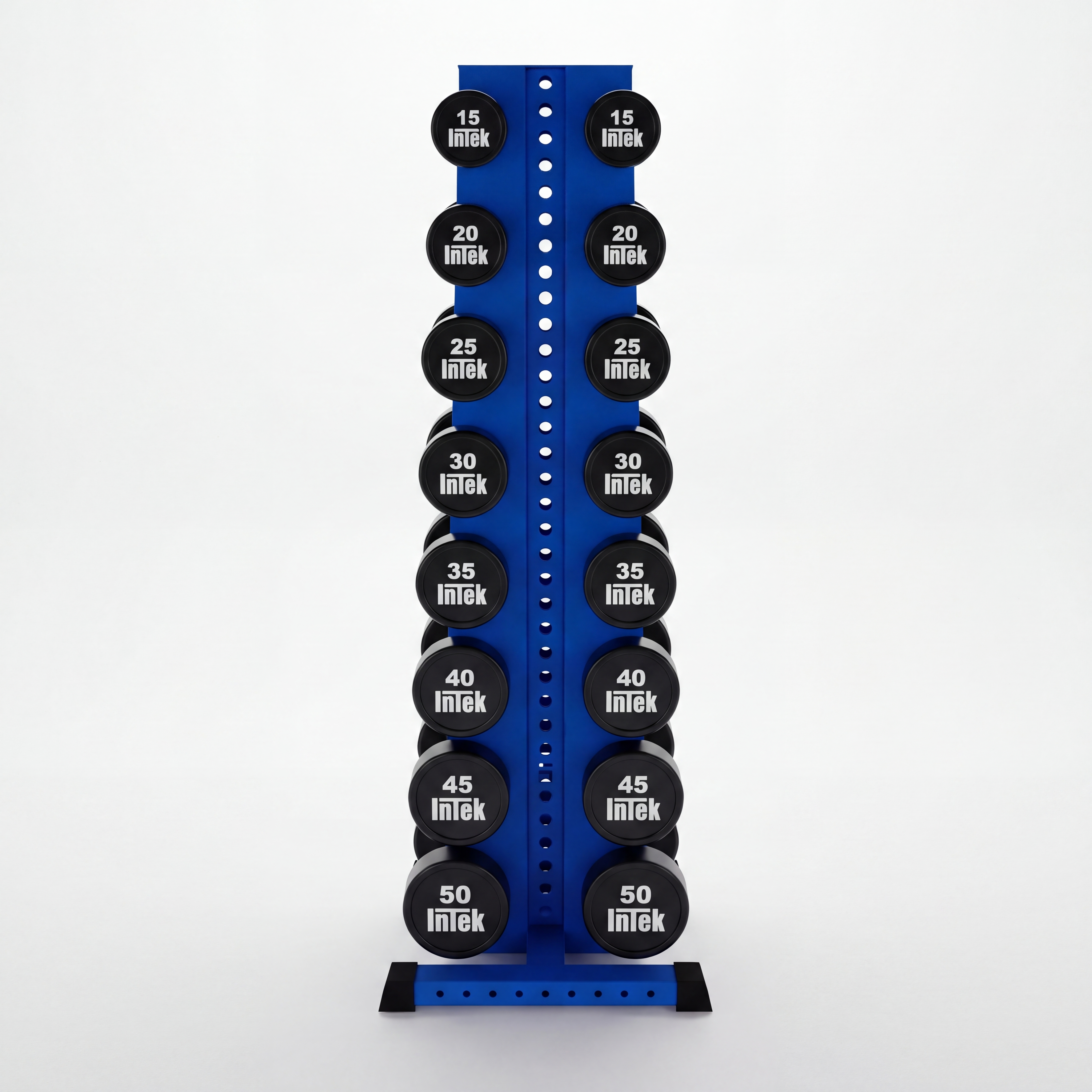 blue delta elite 8-tier vertical dumbbell storage rack