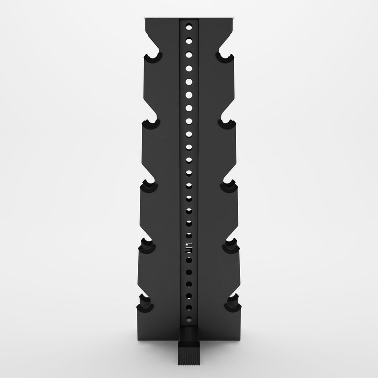 grey alpha elite vertical dumbbell storage rack