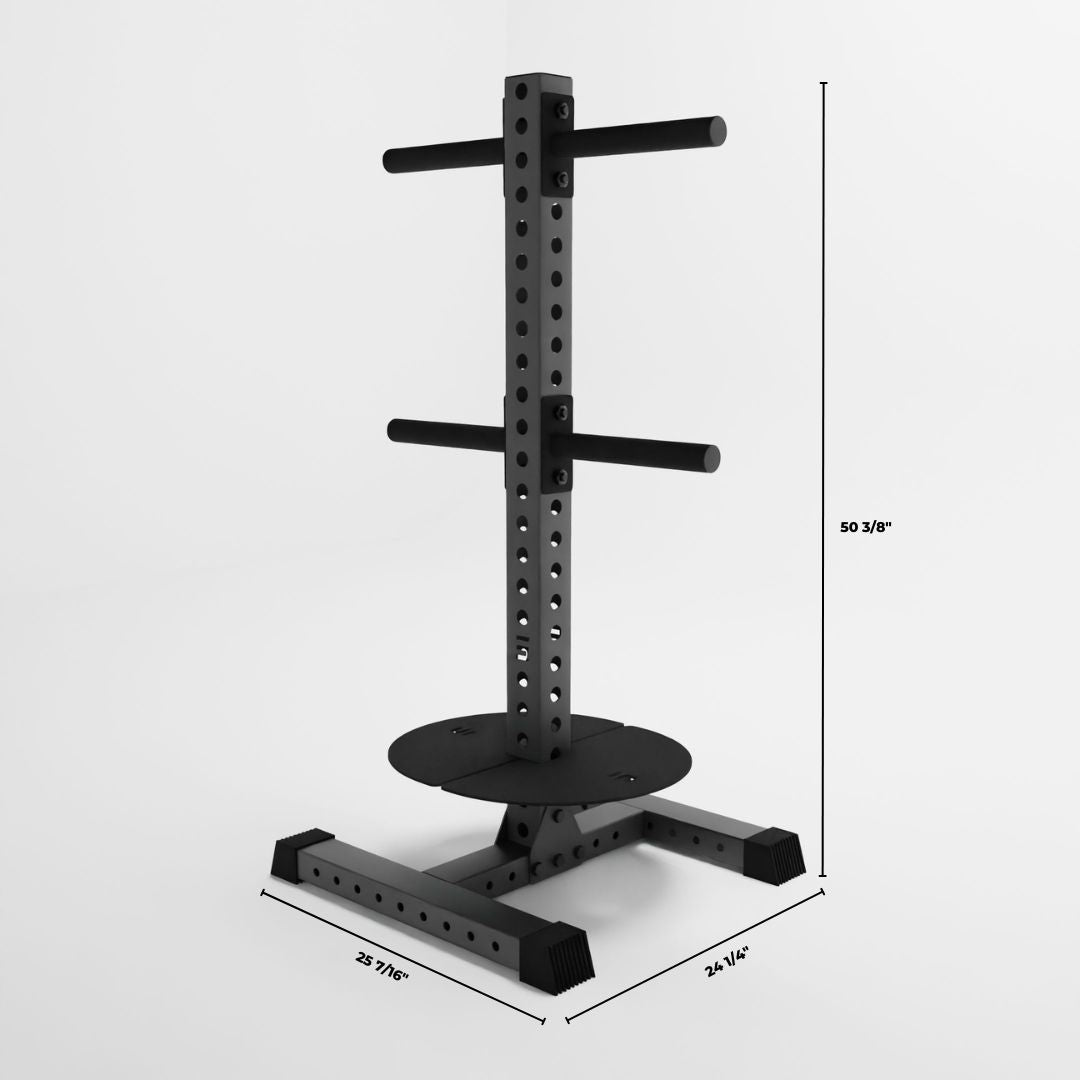 grey alpha pk vertical hybrid plate and kettlebell storage rack dimensions