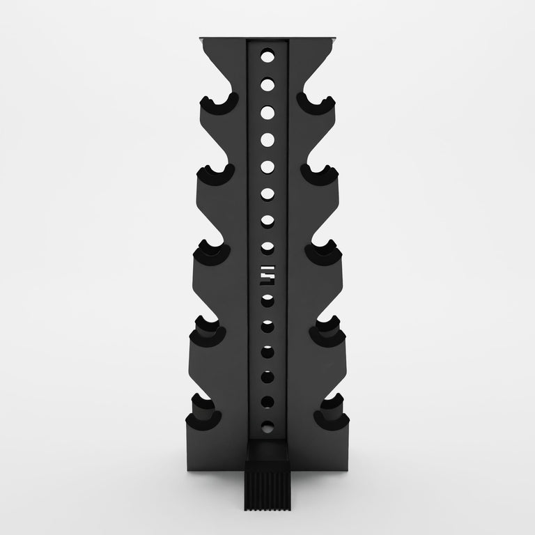 grey bravo 5-tier vertical dumbbell storage rack