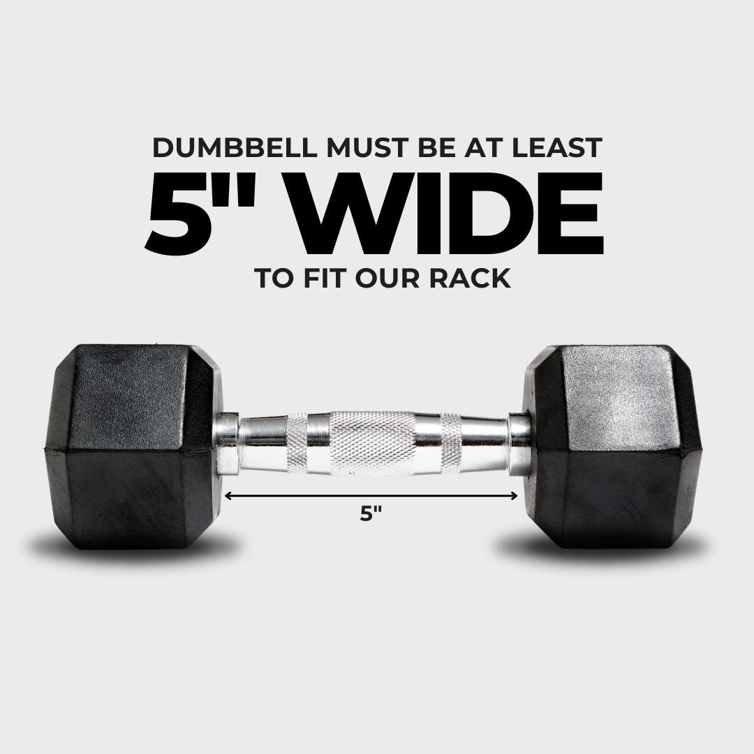 five inch hex dumbbell