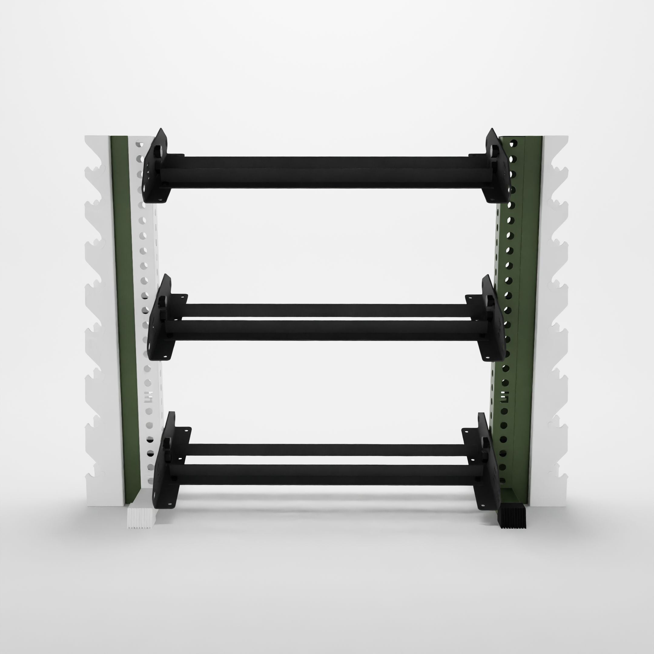 military green 43-inch alpha vertical to horizontal rack expansion kit