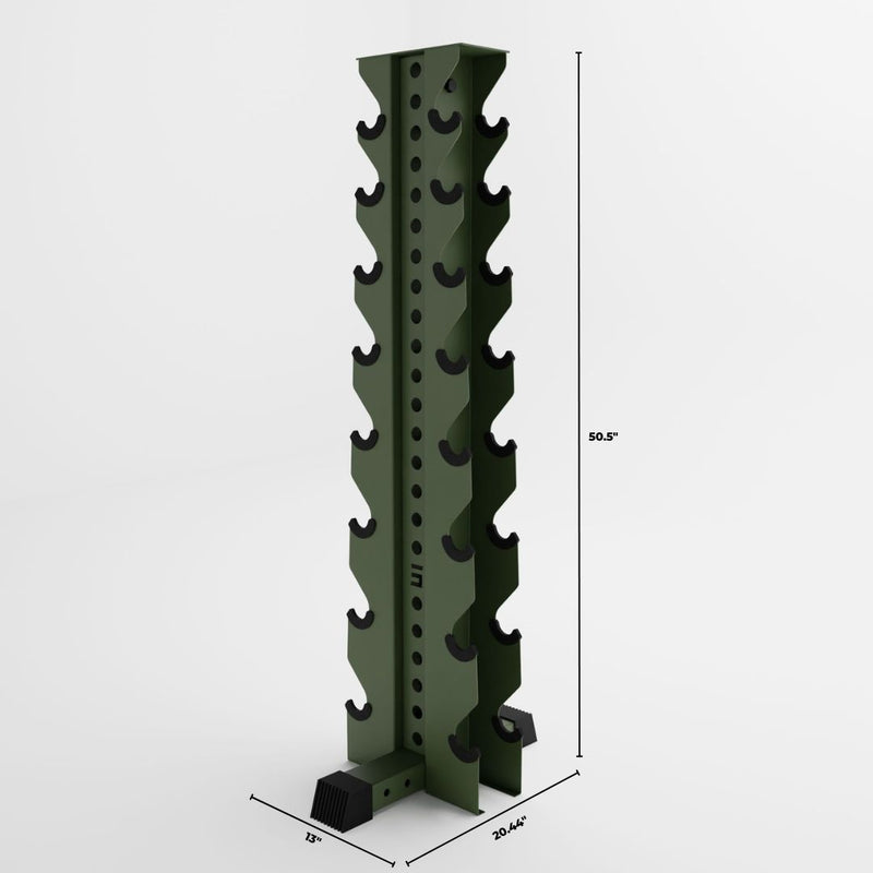 8-Tier Vertical Dumbbell Rack | Synergy Custom Fitness