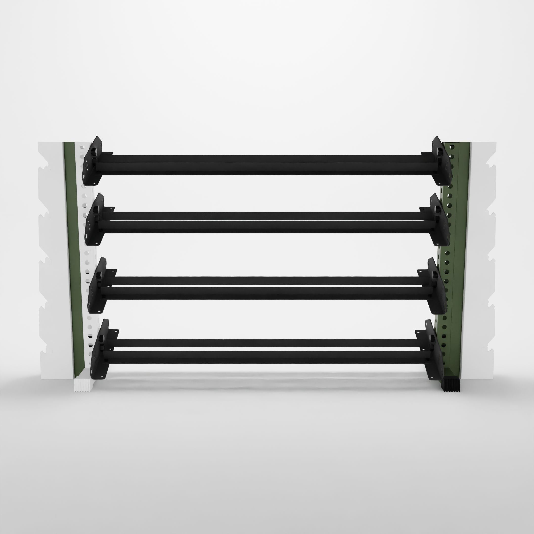 military green 70-inch alpha elite vertical to horizontal rack expansion kit