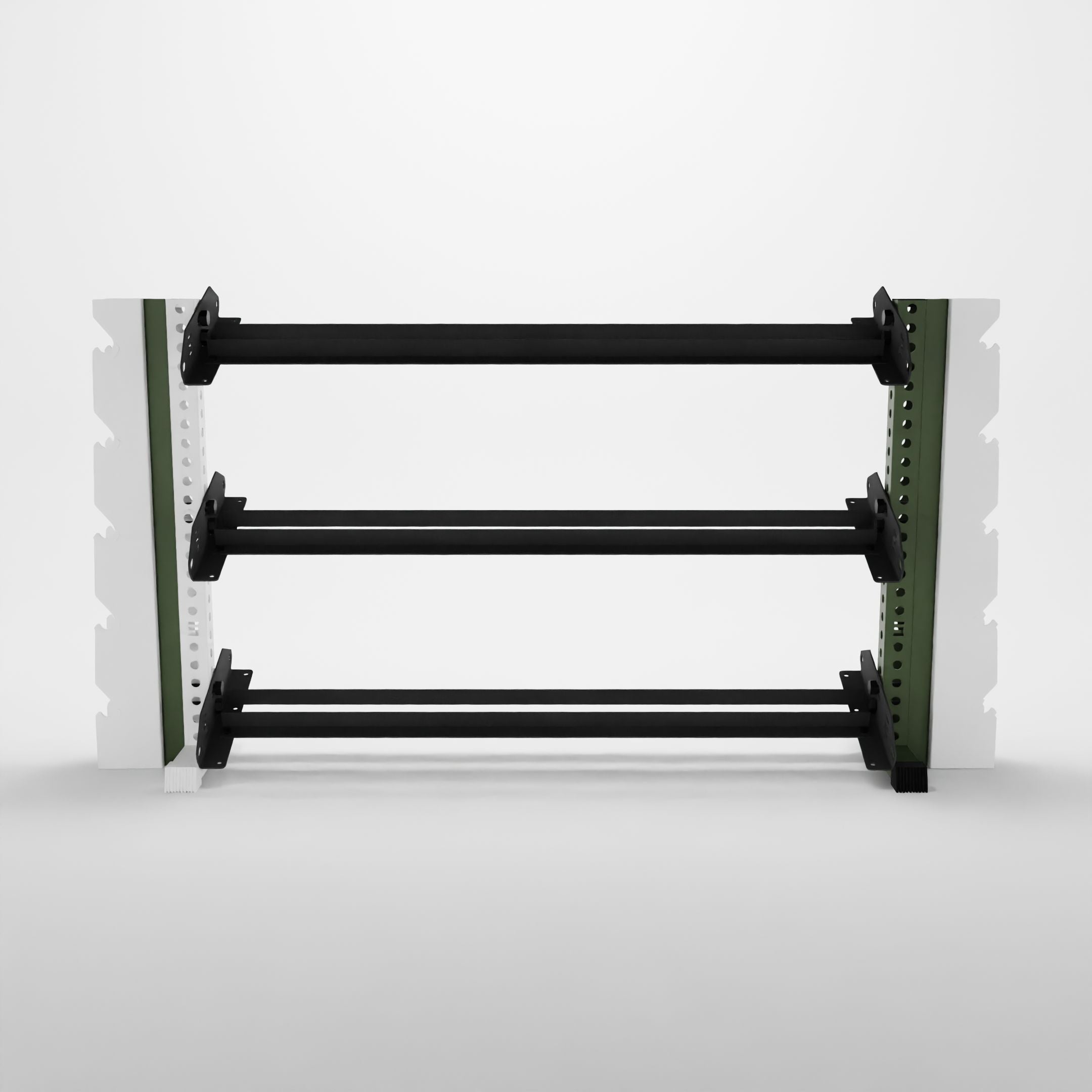military green 70-inch alpha elite vertical to horizontal rack expansion kit