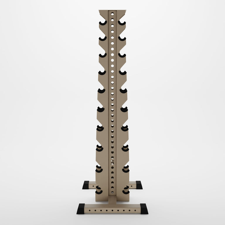 military tan delta 10-tier vertical dumbbell storage rack