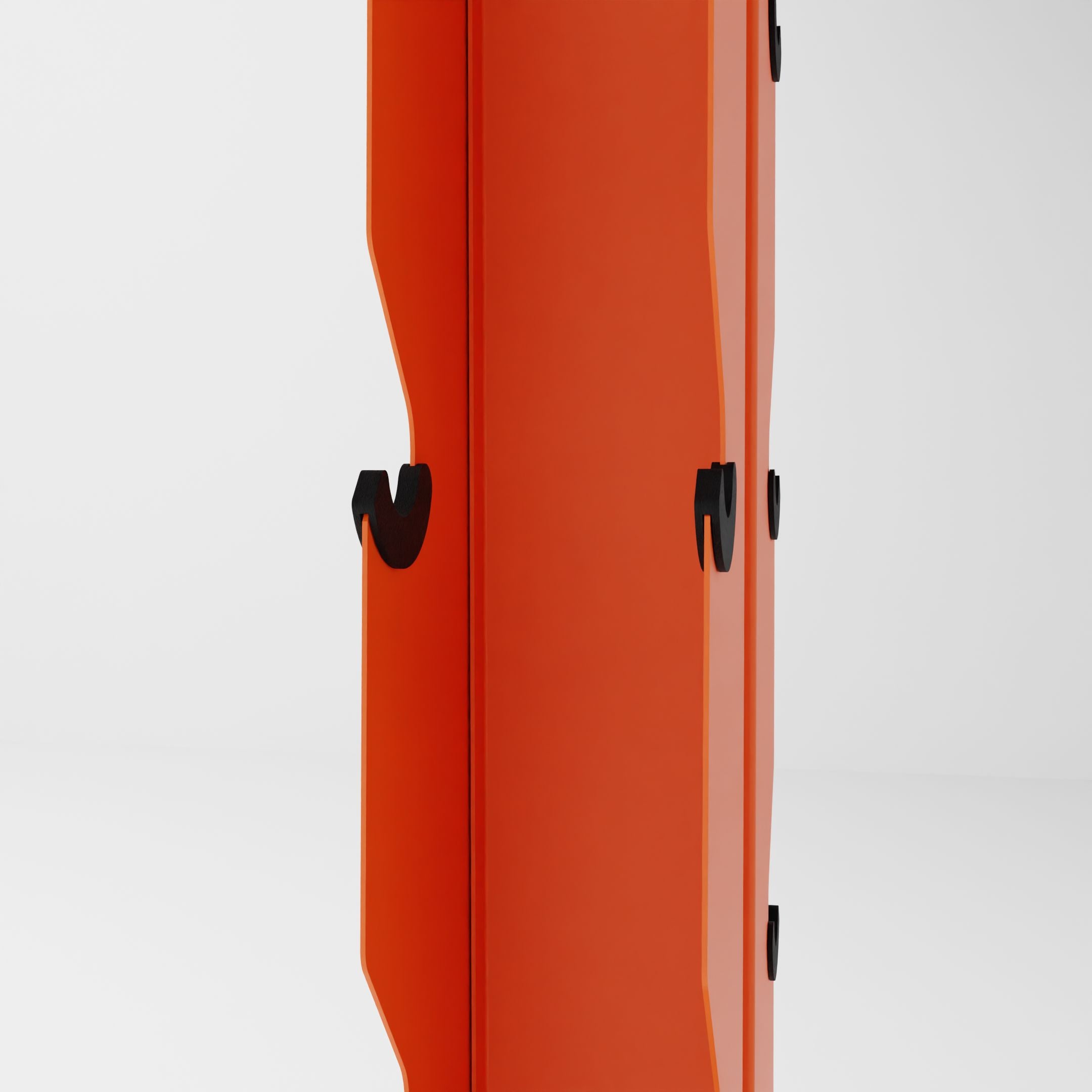 orange alpha elite vertical dumbbell storage rack side profile