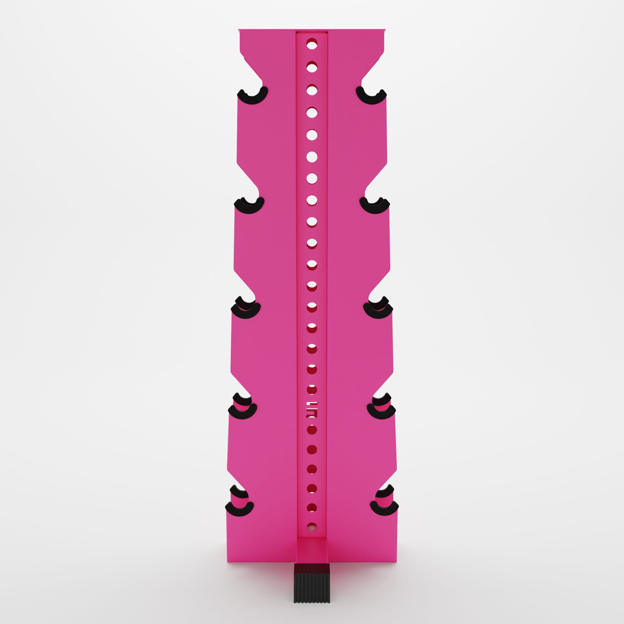 pink alpha elite vertical dumbbell storage rack