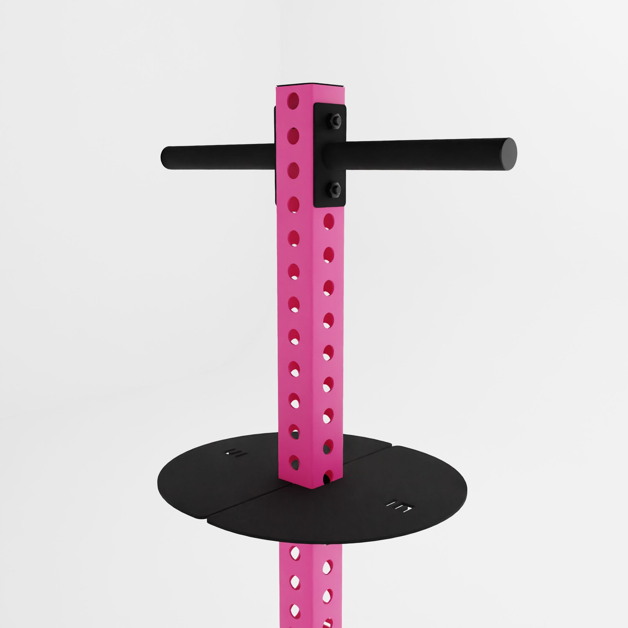 pink alpha pk vertical hybrid plate and kettlebell storage rack top